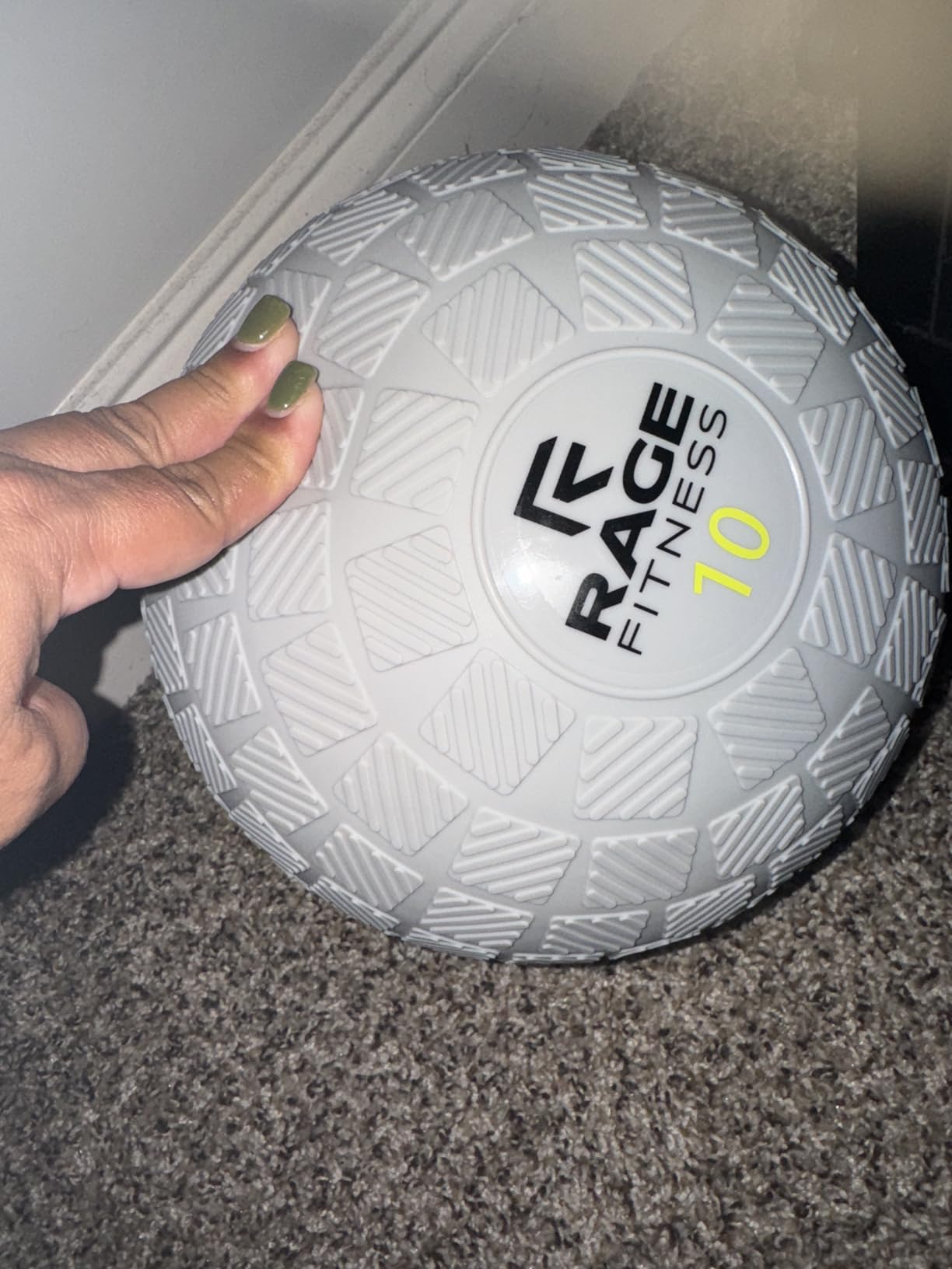 Rage Fitness Slam Ball, 10, 15, 20lb Medicine Balls, Tread Texture For Firm Grip, Full Body Workout Dynamic Weighted Balls for Exercise, Smash Balls for Strength, Conditioning, Cardio and Core Workouts customer photo 1