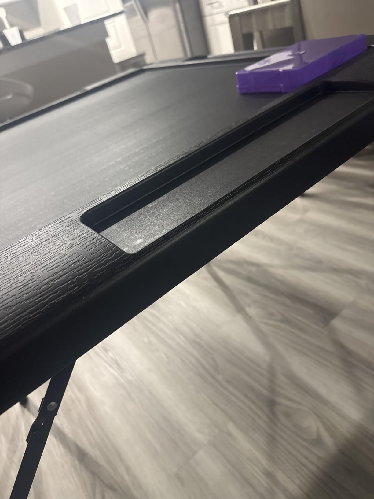 VEVOR Folding Card Table, 4 Player Portable with 4 Cup Holders & Chip Trays, 35.4 x 35.4-inch customer photo 1