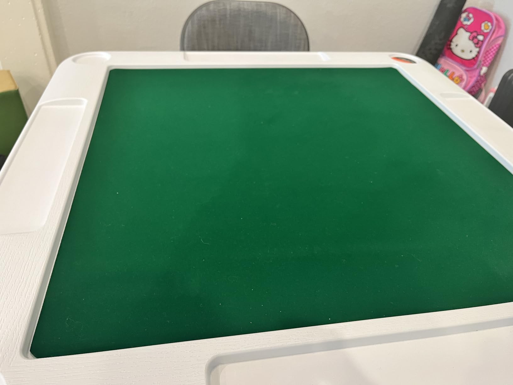 VEVOR Folding Card Table, 4 Player Portable with 4 Cup Holders & Chip Trays, 35.4 x 35.4-inch customer photo 2