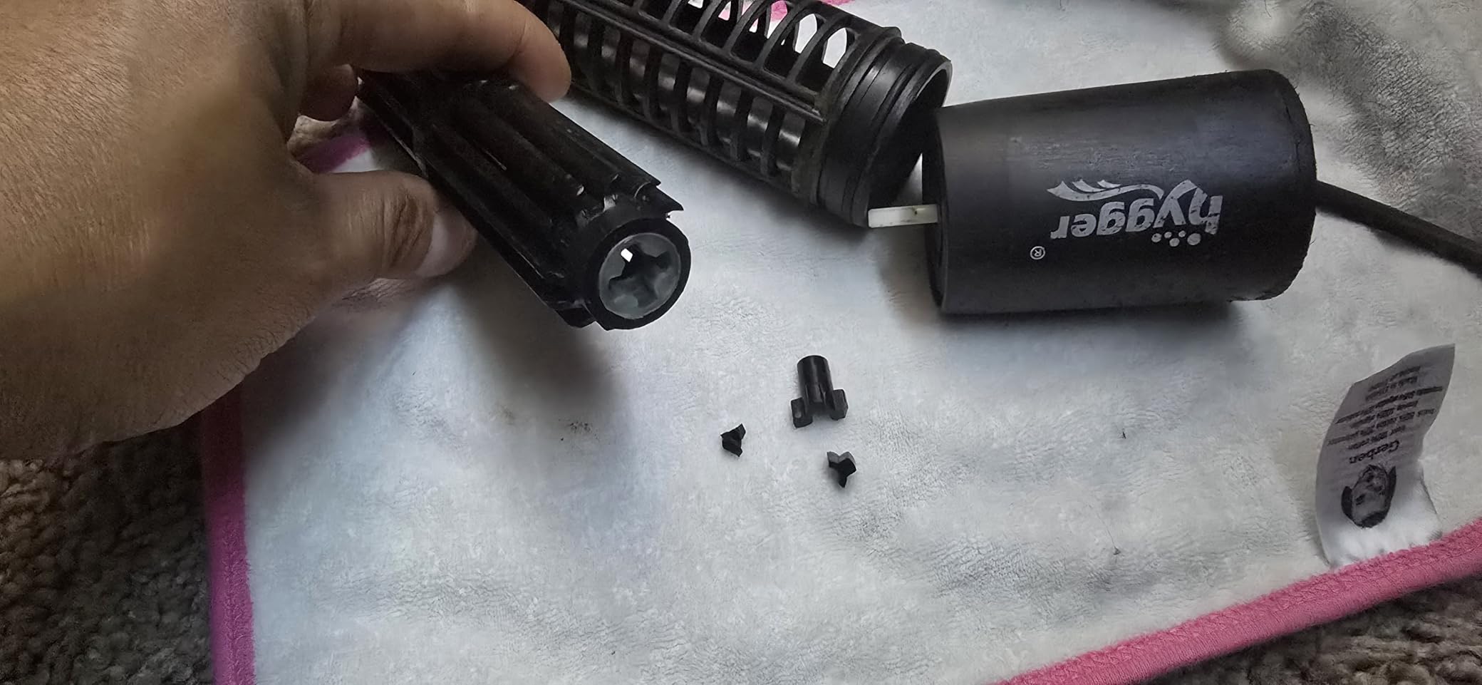 Wave Maker For Aquarium, Magnetic DC 24V 35W Aquarium Powerhead，2640GPH Adjustable Cross Flow Pump with LED Display Controller, Wavemaker For Freshwater Marine Reef Aquariums 85-160 Gallon customer photo 1