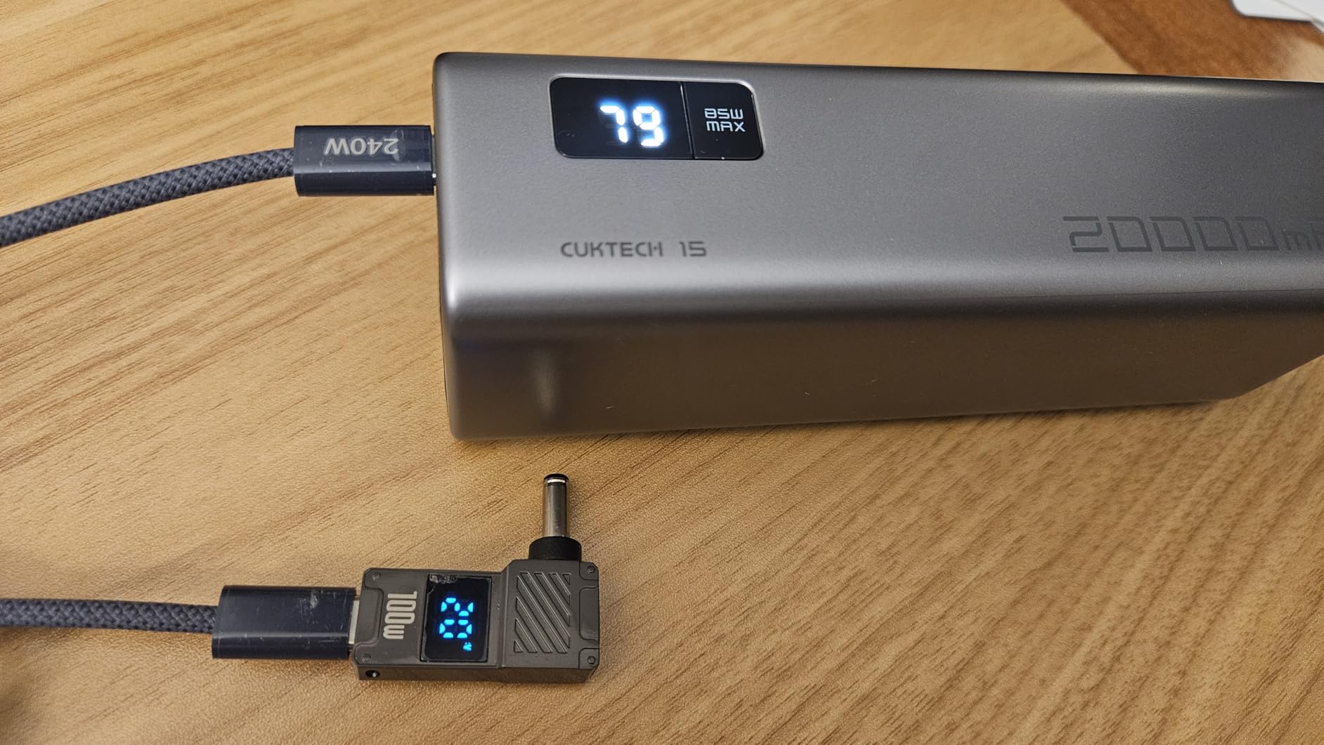 CUKTECH 15 SE Power Bank 20000mAh 65W Laptop Charger, 3-Port USB C Portable Charger, PD 3.0 Fast Charging External Battery Pack for iPhone 16/15/14 Series, Samsung, MacBook, Dell, Steam Deck, and More customer photo 1