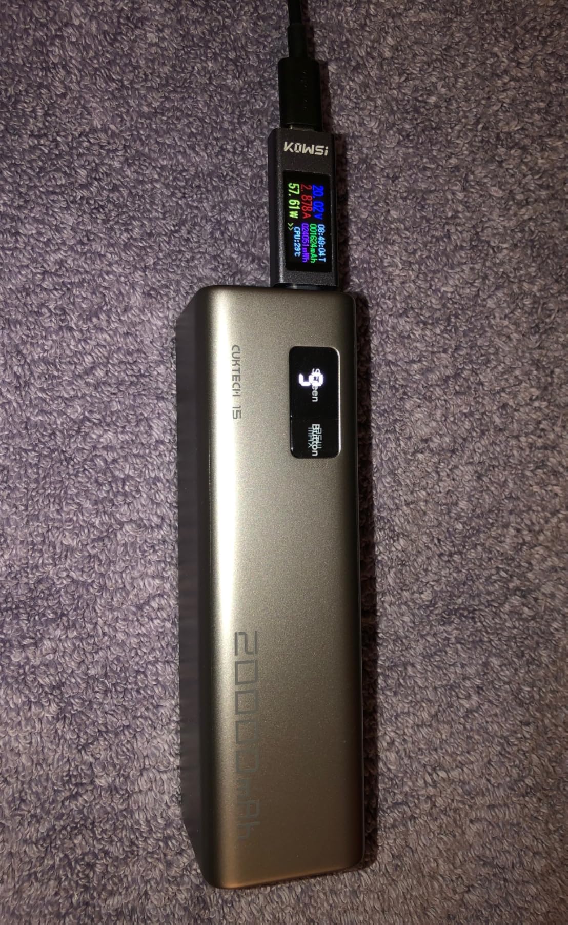 CUKTECH 15 SE Power Bank 20000mAh 65W Laptop Charger, 3-Port USB C Portable Charger, PD 3.0 Fast Charging External Battery Pack for iPhone 16/15/14 Series, Samsung, MacBook, Dell, Steam Deck, and More customer photo 2