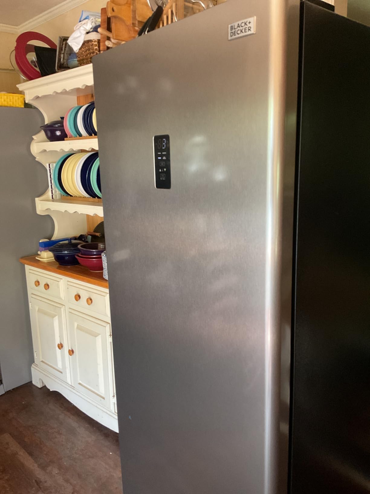 BLACK+DECKER 18 Cu. Ft. French Door Refrigerator with Built-in Ice Maker, Full Size Refrigerator with Bottom Mount Freezer Drawer, Frost Free, ENERGY STAR certified, BRF1800GIMS, Stainless Look customer photo 3