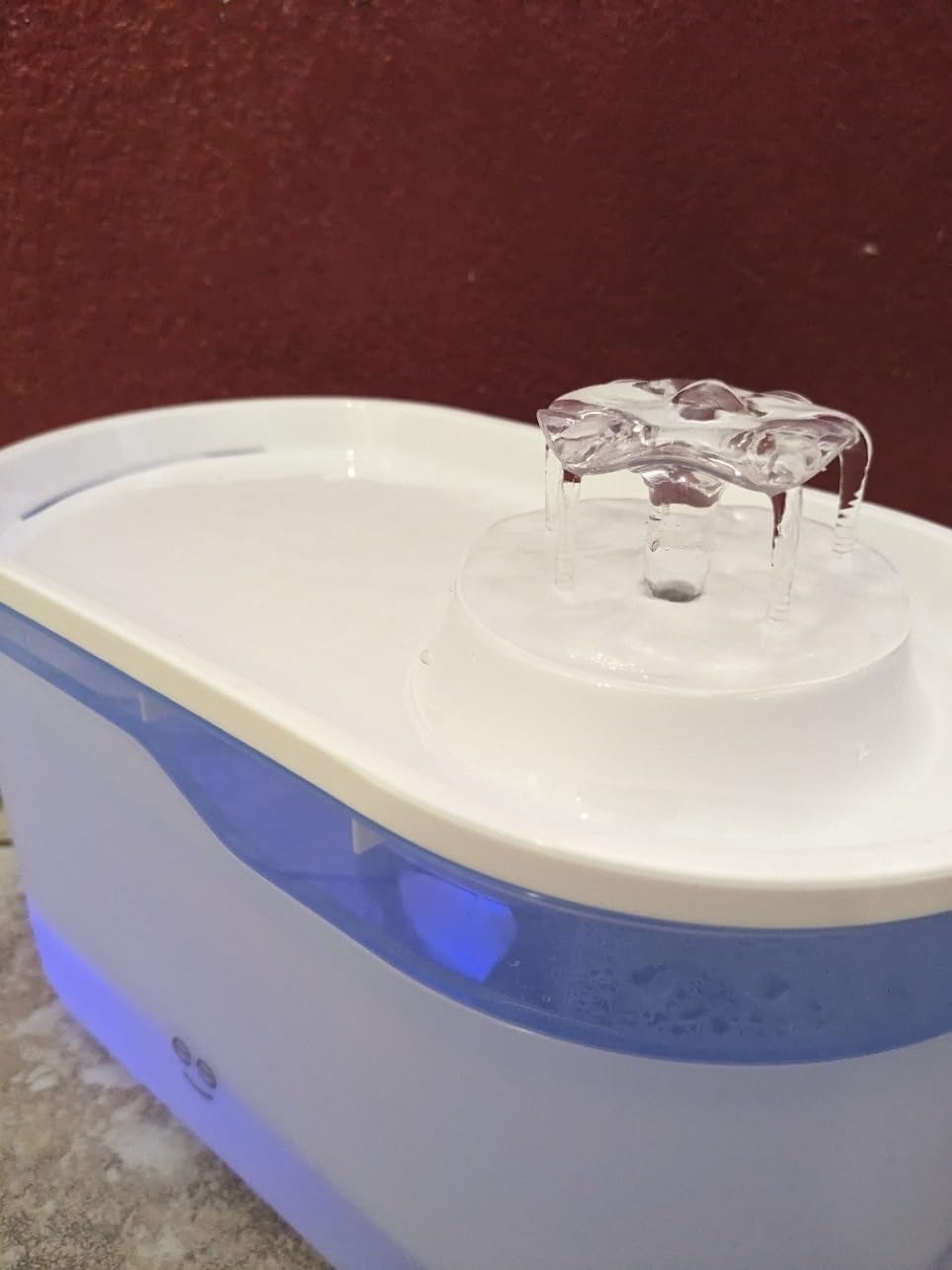 Geeni PetConnect 2.6L Smart Pet Water Fountain, Automatic Filtered Water Bowl for Cats and Dogs, Wi-Fi Controlled, Alexa & Google Home Compatible, Clean and Fill Alerts, White customer photo 1