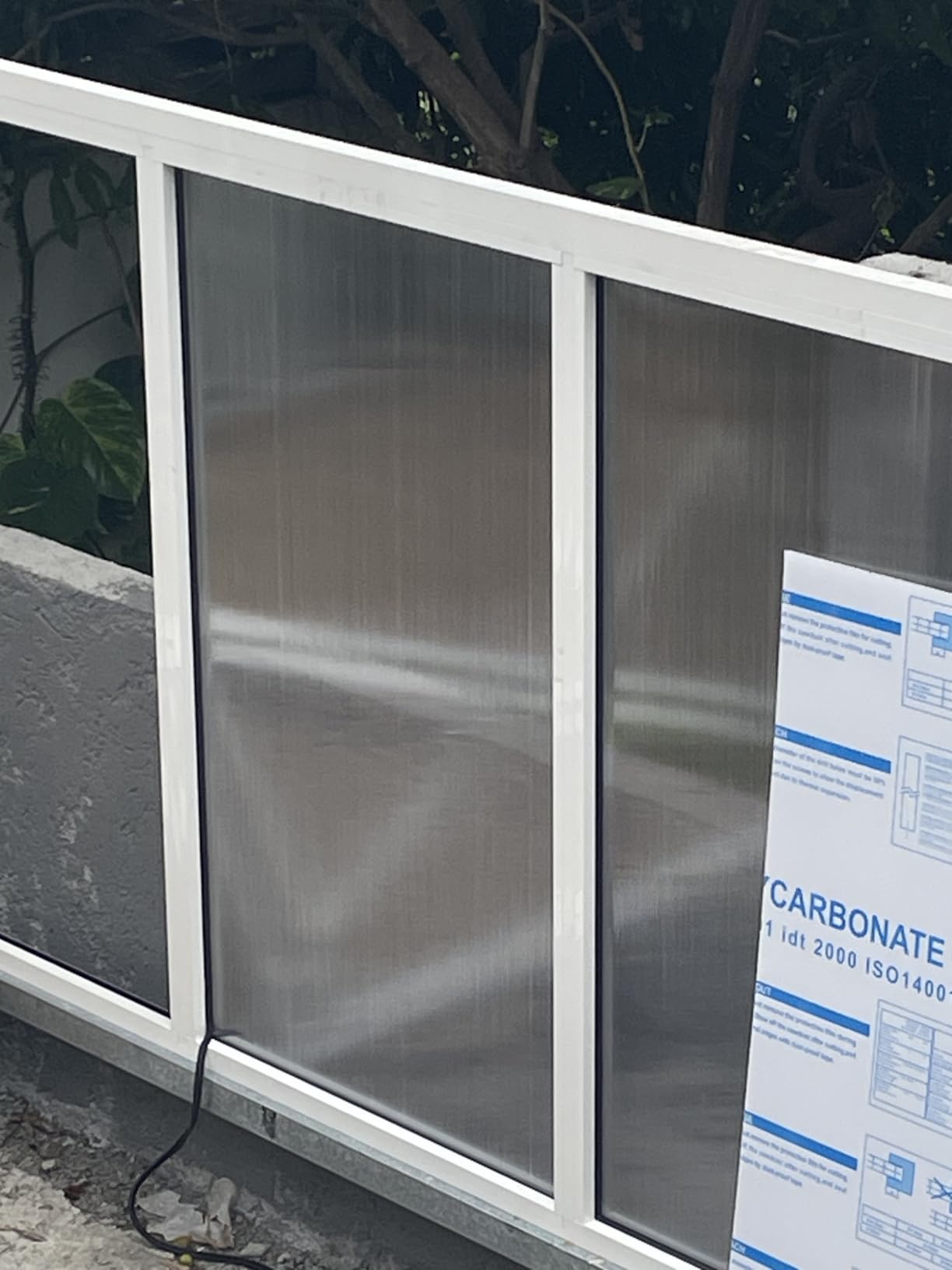 UMIG 12 PCS 4' x 2' x 0.16'' Polycarbonate Greenhouse Panels, Twin-Wall Waterproof UV Protected Corrugated Plastic Roof Panels Sheets customer photo 2