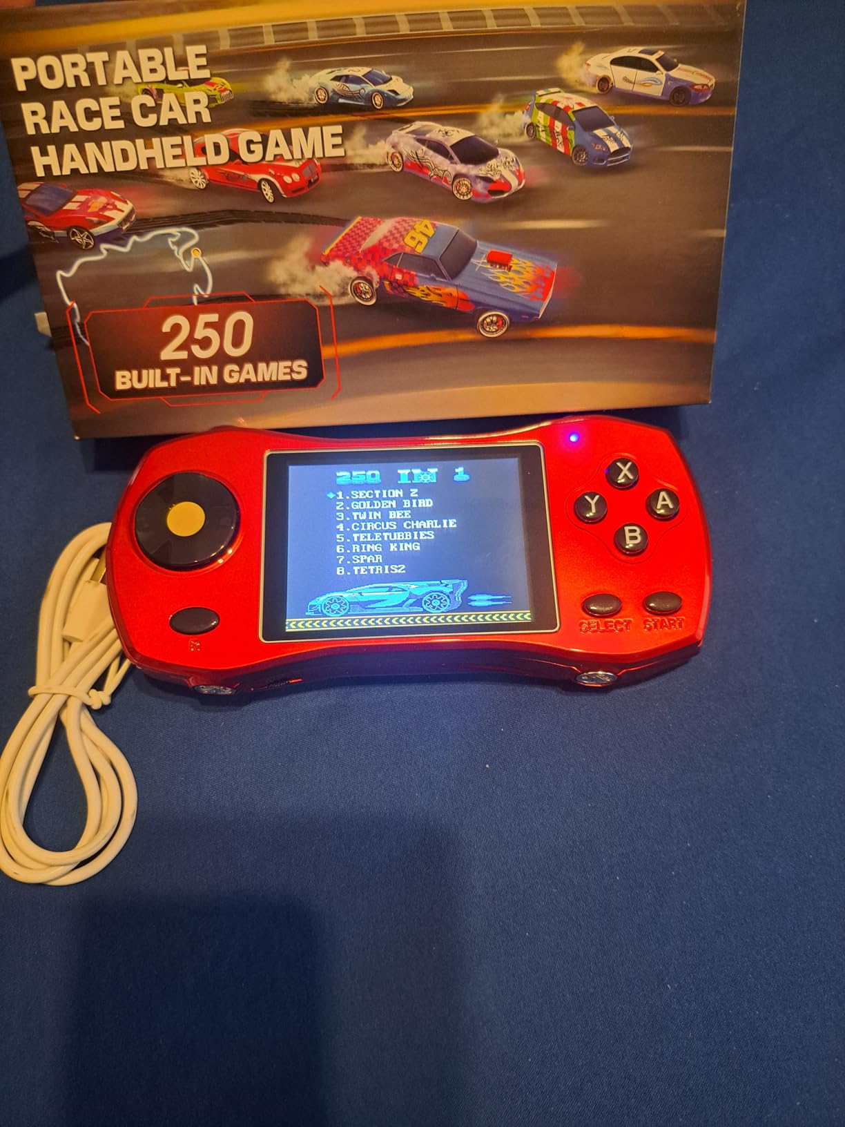 Handheld Game Console for Kids Preloaded 240 Retro Video Games, Portable Gaming Player with Rechargeable Battery 3.0