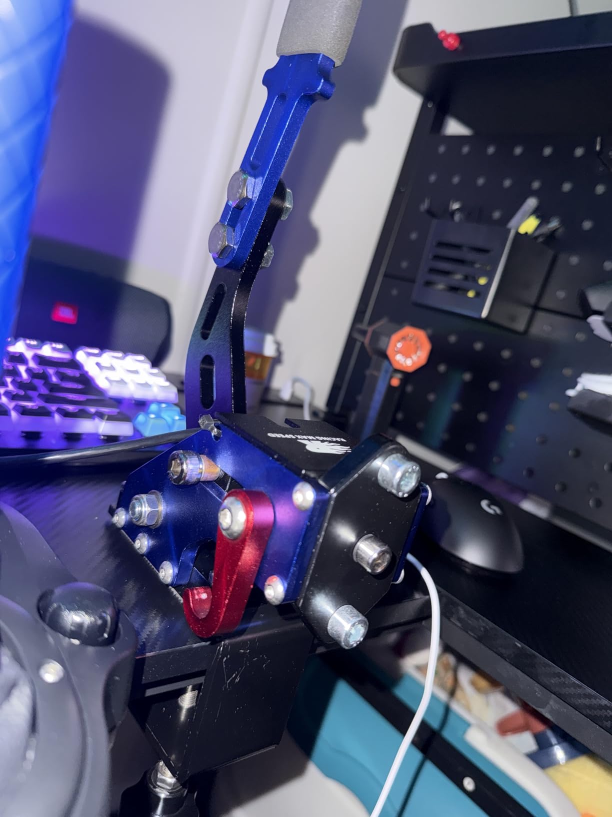 ZHSYMX USB Handbrake for 16Bit SIM PC Racing Games, Compatible with G27 G29 G920 G923 T500 T300 customer photo 1