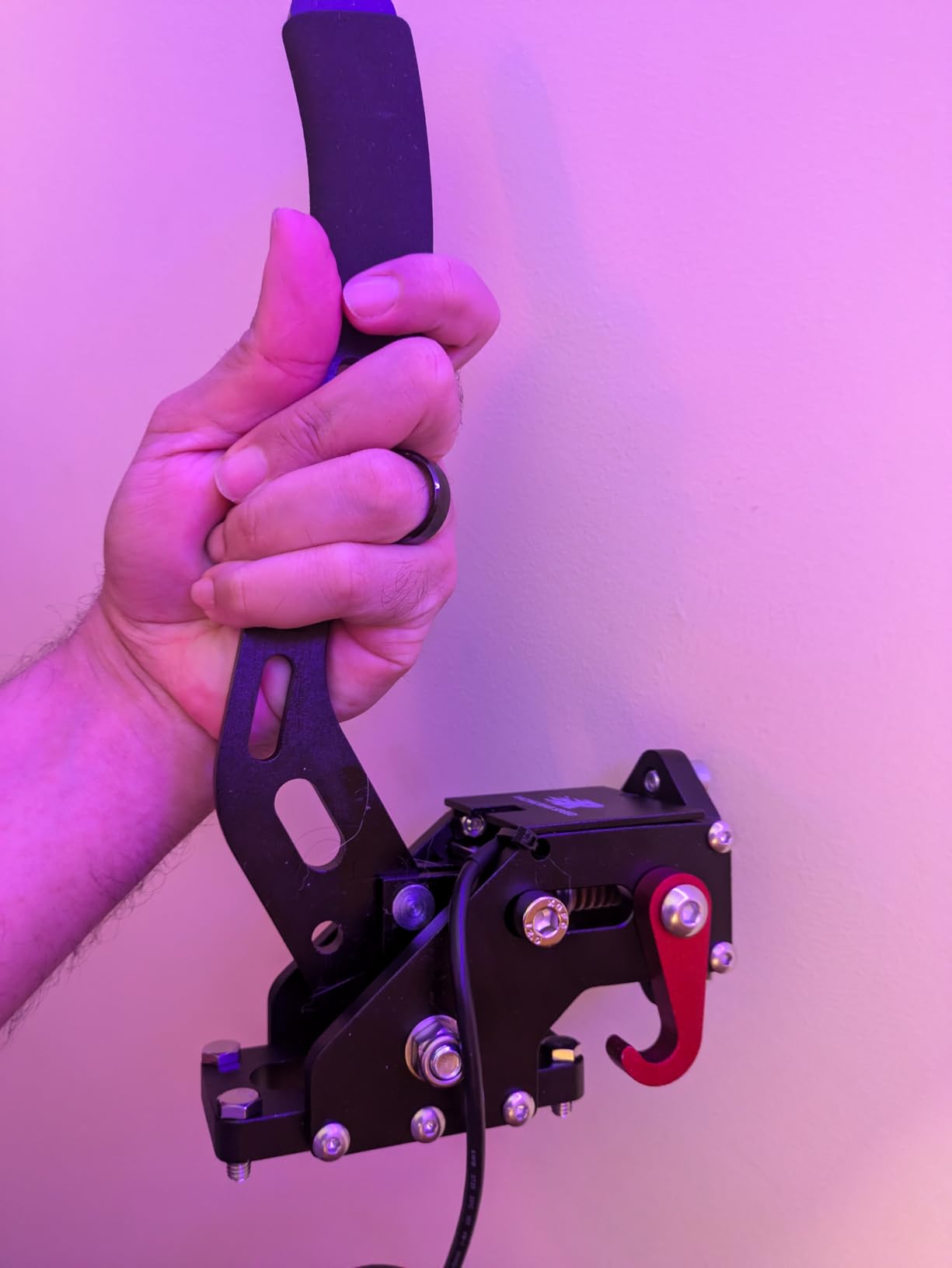 ZHSYMX USB Handbrake for 16Bit SIM PC Racing Games, Compatible with G27 G29 G920 G923 T500 T300 customer photo 2