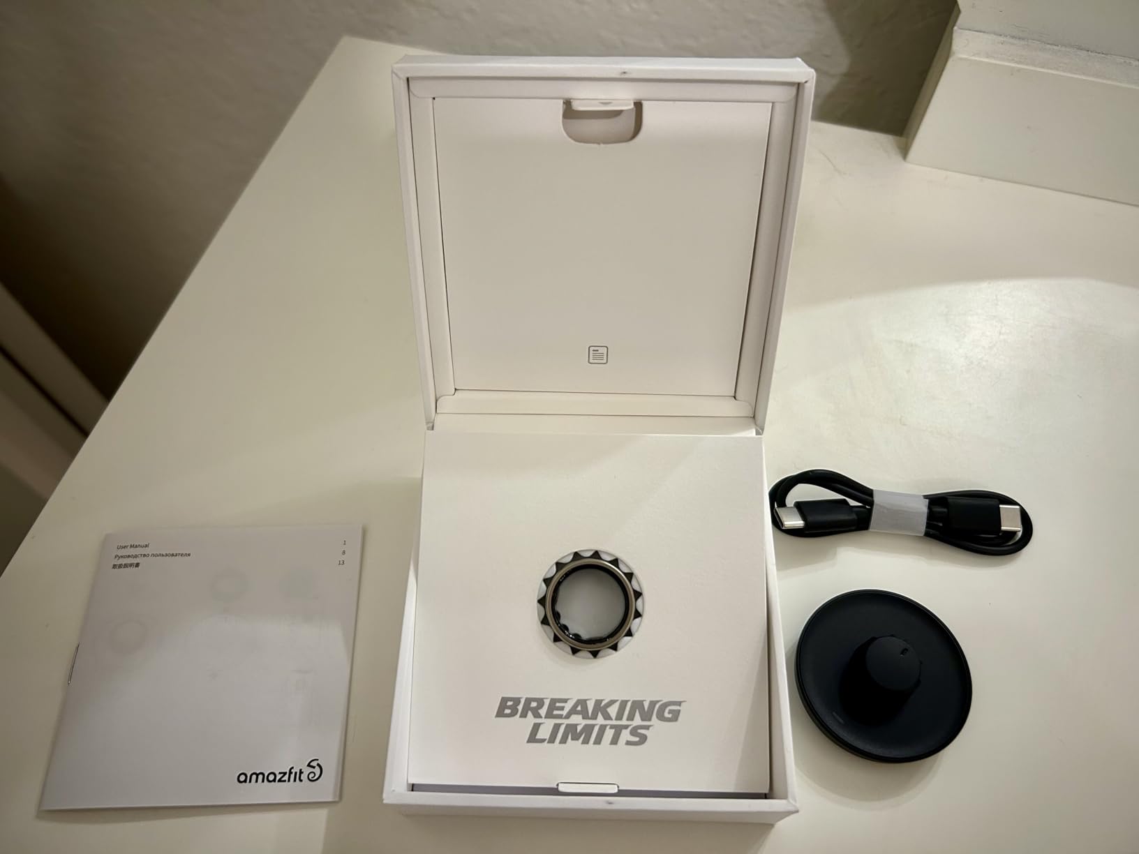 Helio Smart Ring Health Tracker, No Subscription, Monitors Sleep, Heart Rate & Stress, Titanium Alloy customer photo 1