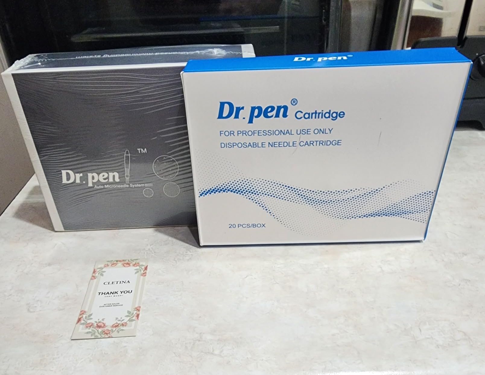 Microneeding Derma Roller Pen | Micro Needle Roller Pen for Home Use Microneedle Roller Pen for Women Men Tools customer photo 1