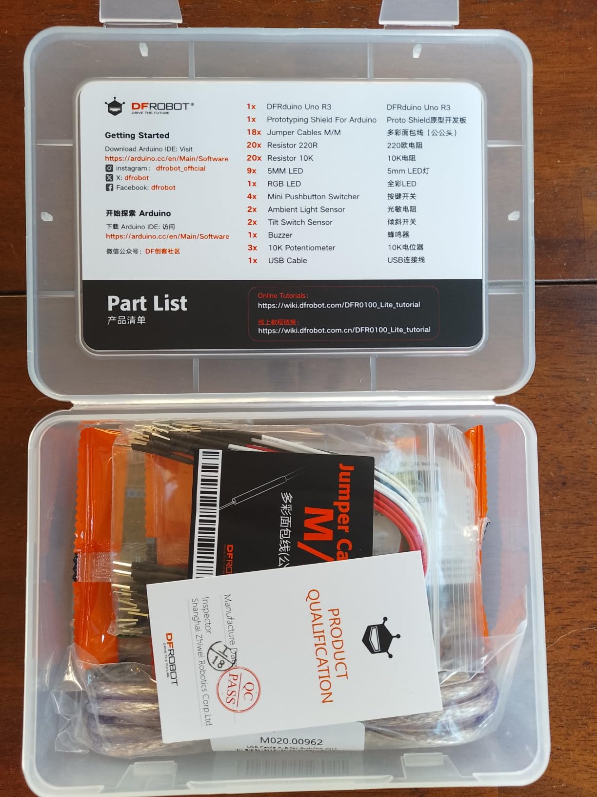 DFRobot Basic Electronics Starter Kit for Beginners - with UNO R3 Board, Compatible with Arduino IDE, 83 Labeled Components & 12 Step-by-Step Tutorials - Frustration-Free for College STEM customer photo 2