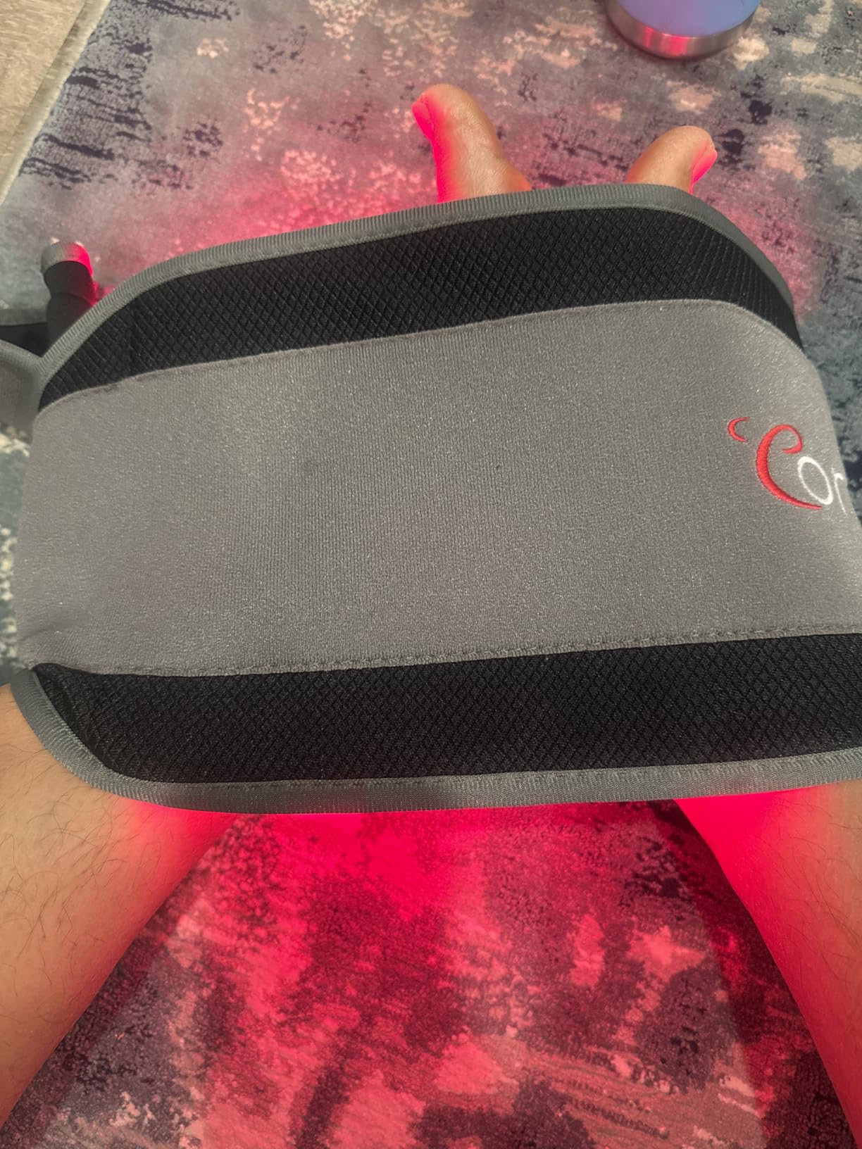 Comfytemp Red Light Therapy Belt with 126 LEDs, Wearable Red Light Therapy for Body, 660nm & 850nm, Gifts for Her Women Mom, 22W Light Wrap with Timer for Joint Muscle(Corded) customer photo 1