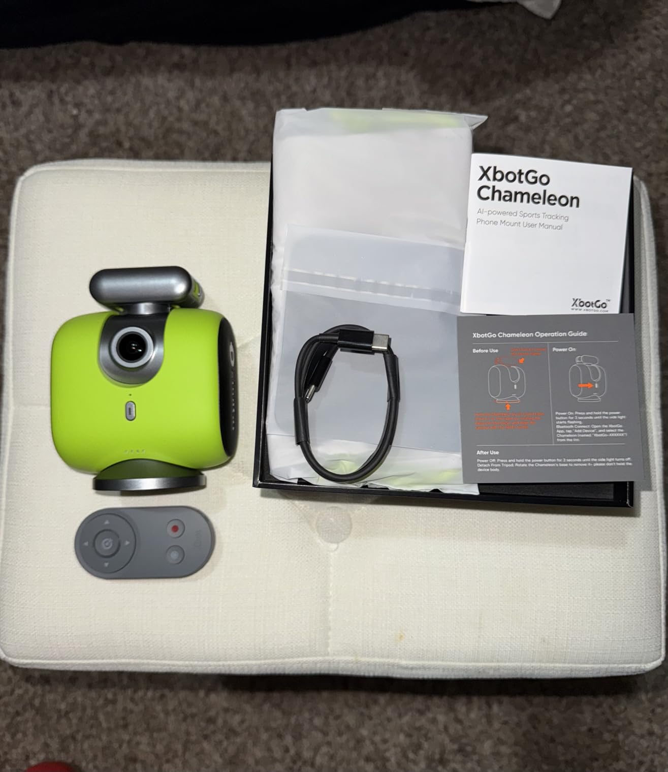 XbotGo Chameleon AI Auto Sports Action Camera - 4K 60FPS Soccer Camera and Basketball Tracking Camera for Team Sports, Live Streaming, No Subscription, Works with iOS & Android (Lava Graphite) customer photo 2