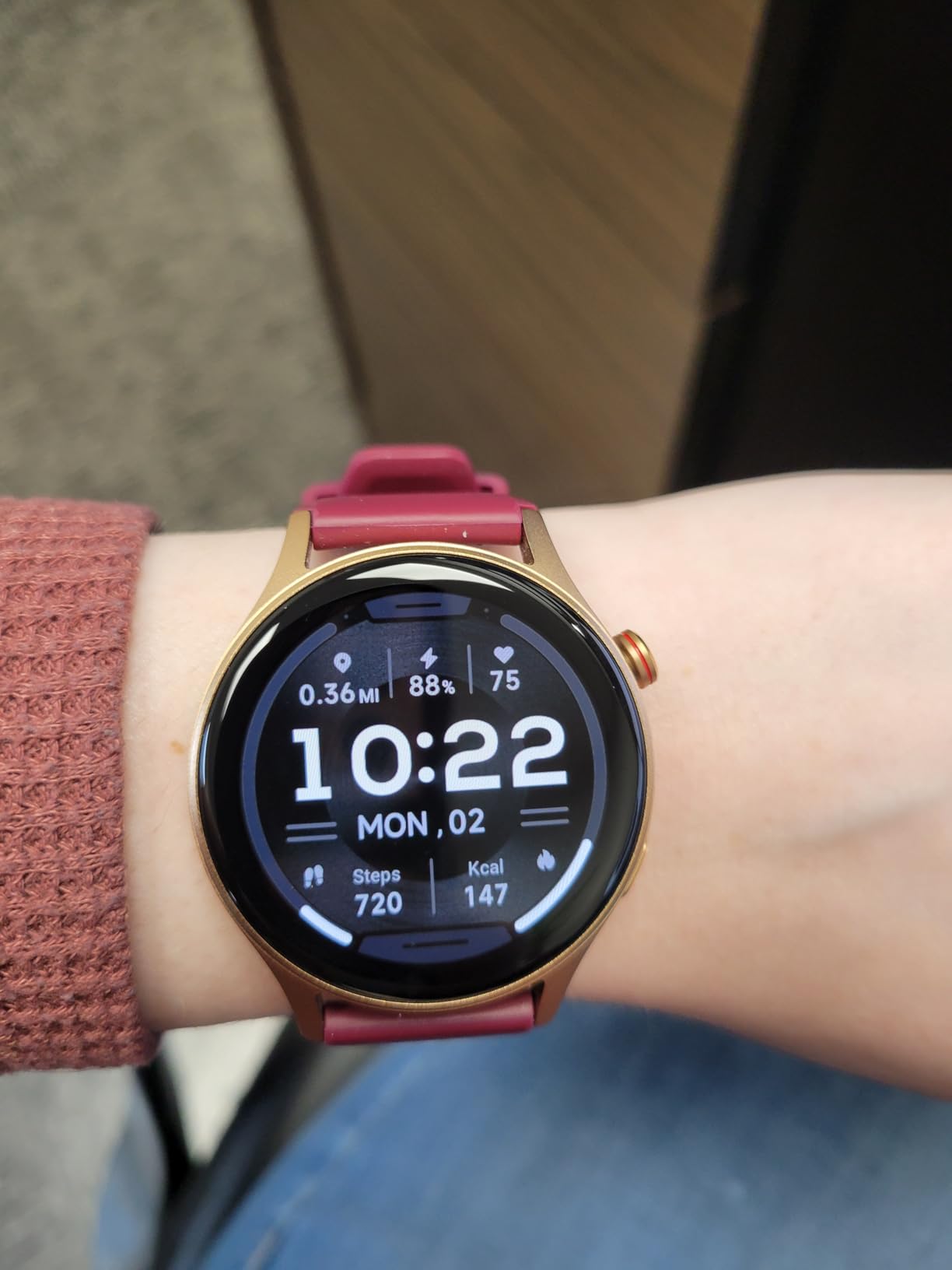 Smart Watch for Women, Answer/Make Call, 1.32'' AMOLED Ultra-Clear Screen Fitness Tracker with Heart Rate/Sleep/SpO2 Monitor, Smartwatch for iPhone/Samsung/Android, 110+ Sport Modes, 3ATM Waterproof customer photo 2