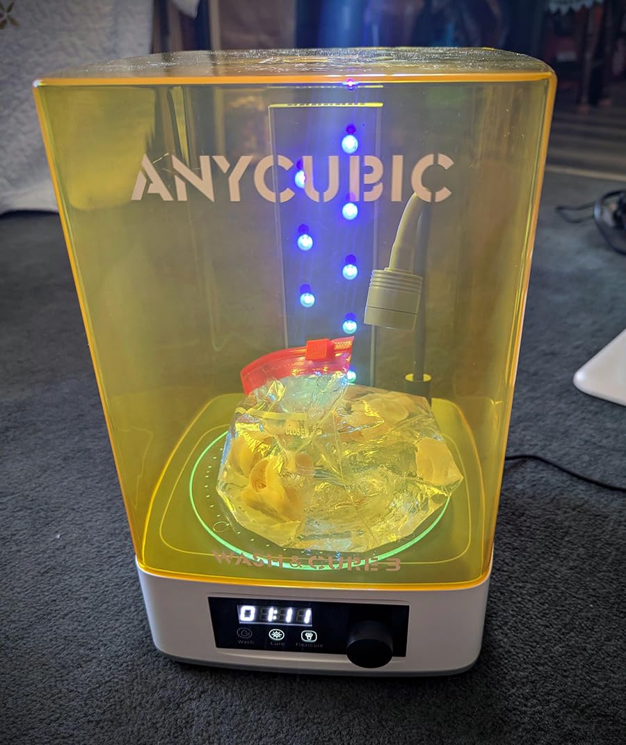 ANYCUBIC Wash and Cure Station 3.0, Resin 3D Printer Post-Process for Most LCD/SLA/MSLA/DLP Resin Printer, Detergent Saving & Dual Cleaning and Curing Models customer photo 1