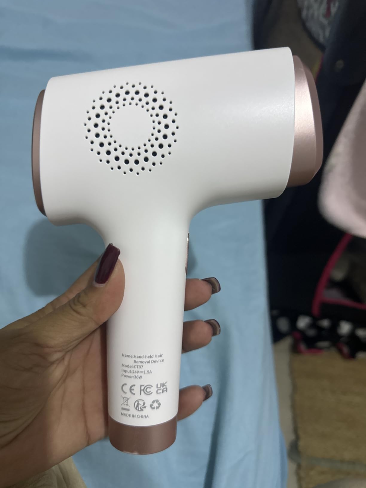 Laser Hair Removal for Women and Men, Air 15 Ice-cooling IPL Device Hair Removal for Nearly Painless & Long-Lasting Results From Home, 3 Modes & Auto Flashing for Fast Full Body Hair Removal customer photo 1