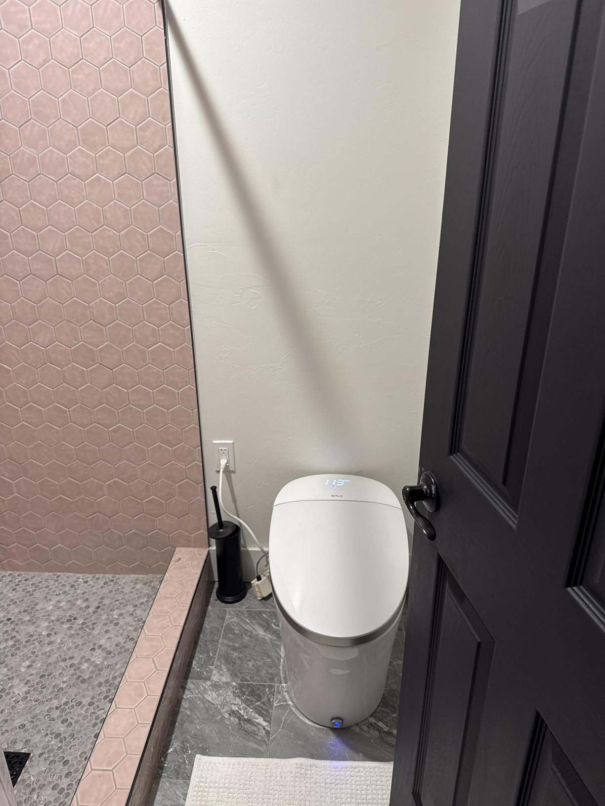 Smart Toilet with Powerful Flush, Auto Open/Close, Foam Shield, Elongated Heated Seat, ADA Comfort Height Bidet Toilet, Instant Warm Water & Dryer, Temp Display - iX7-PRO customer photo 2