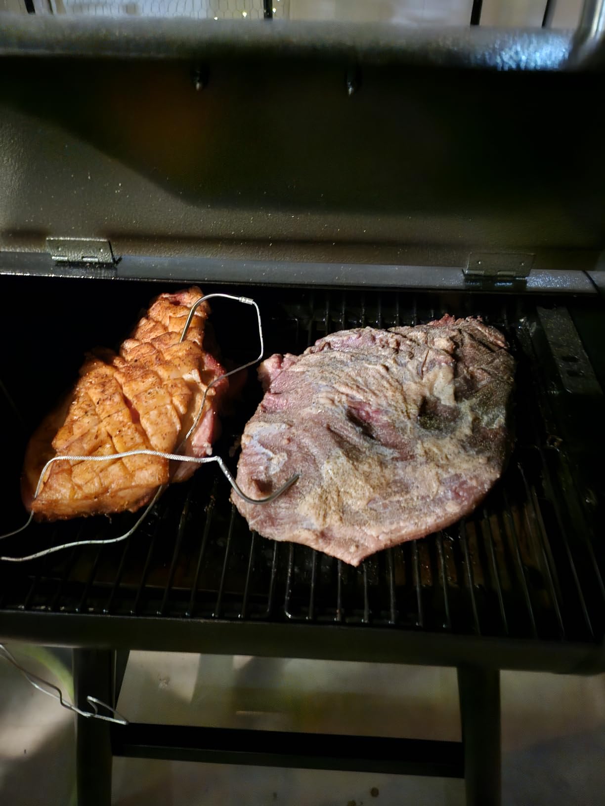 DAMNISS Electric Wood Pellet Smoker Grill 8 In 1 BBQ Grills for Outdoor Grill with Auto Feed & PID Temperature Control (180-450F) and Rain Cover 456 Sq.In Cook Area for Backyard New House Gifts customer photo 1