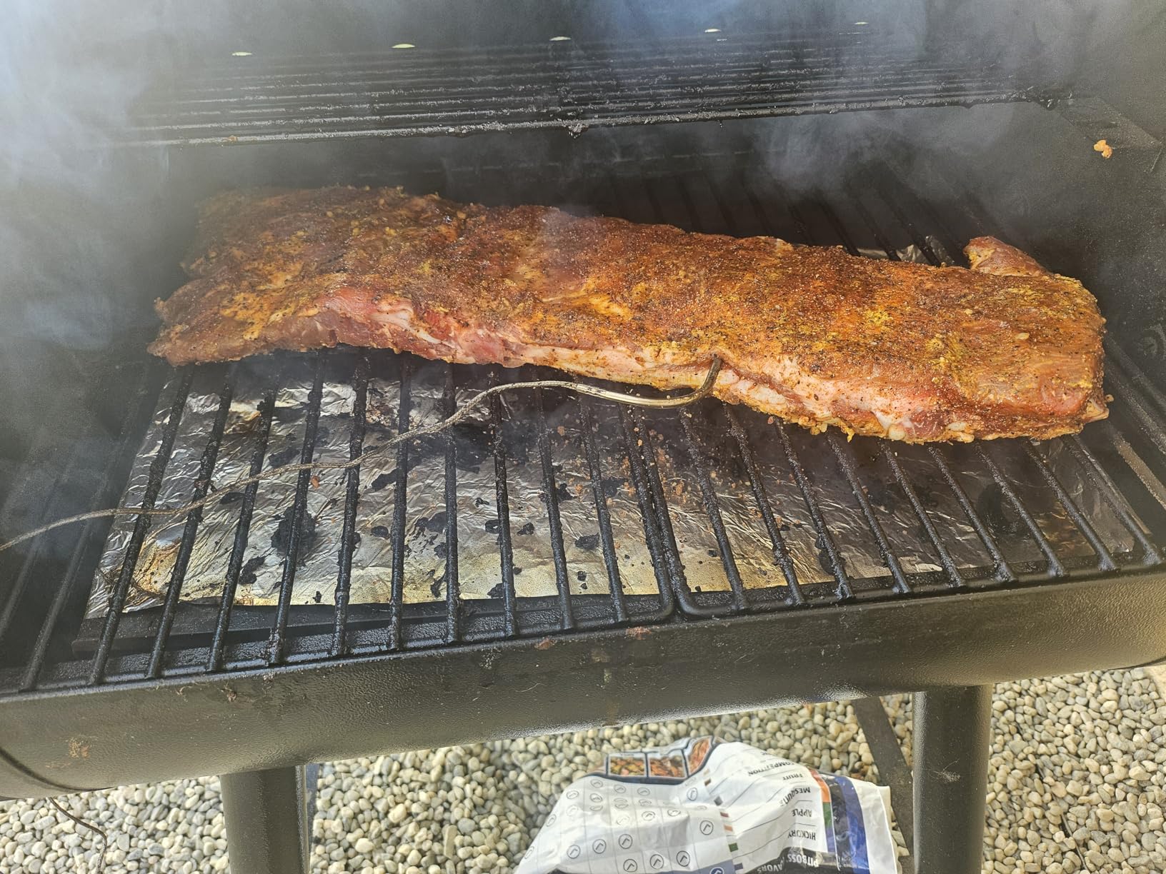 DAMNISS Electric Wood Pellet Smoker Grill 8 In 1 BBQ Grills for Outdoor Grill with Auto Feed & PID Temperature Control (180-450F) and Rain Cover 456 Sq.In Cook Area for Backyard New House Gifts customer photo 2