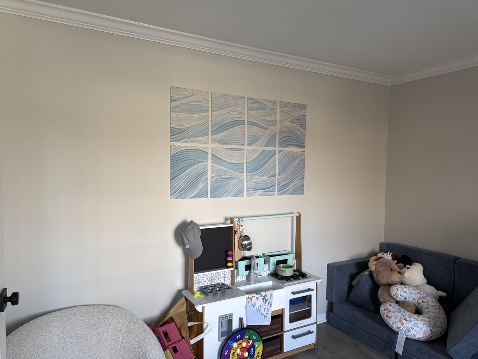 JaneTech 8-Pack Art Acoustic Panels Sound Absorbing Panels, 48x32 Inch Decorative Acoustic Panels, Sound Absorbing Wall Art with Nano Glue for Recording and Home Studio, Office,Conference customer photo 2