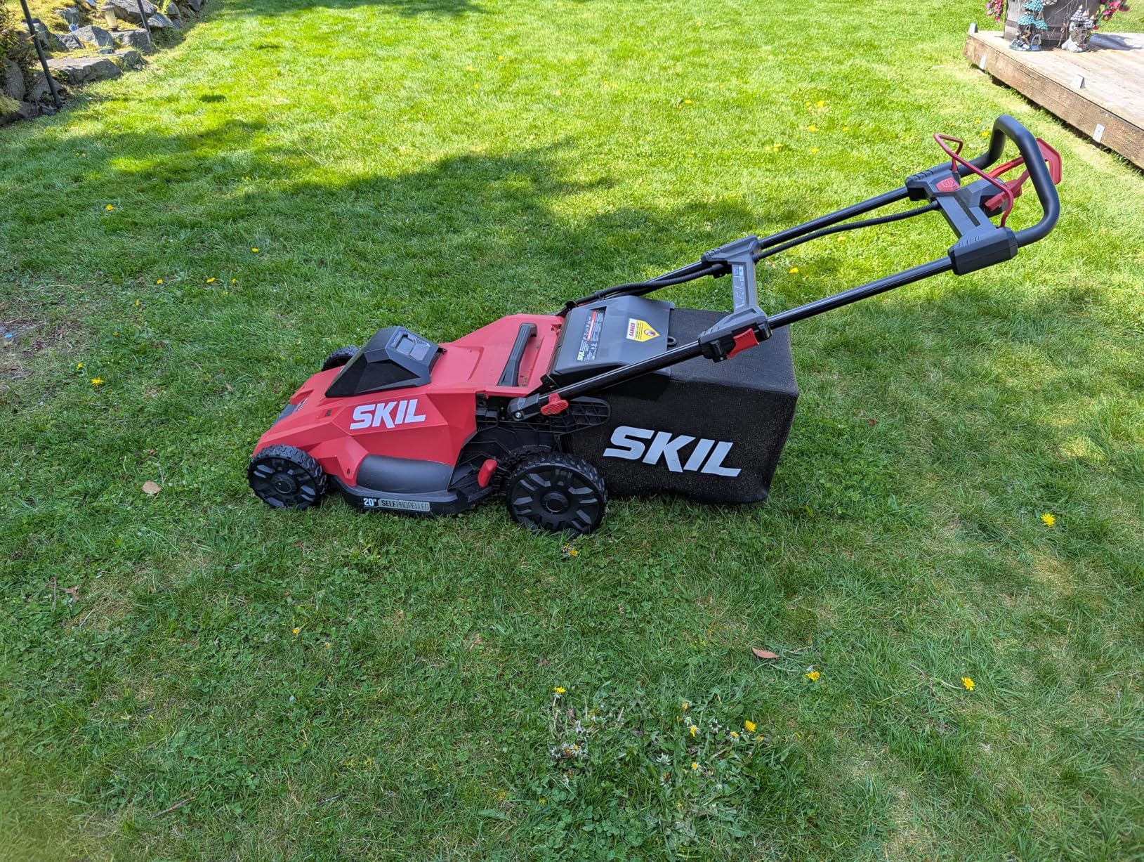 SKIL PWR CORE 40 Brushless 40V 20-Inch Self-Propelled Mower Kit, Includes 6.0Ah Battery and Auto PWR JUMP Charger - SM4910C-11 customer photo 1