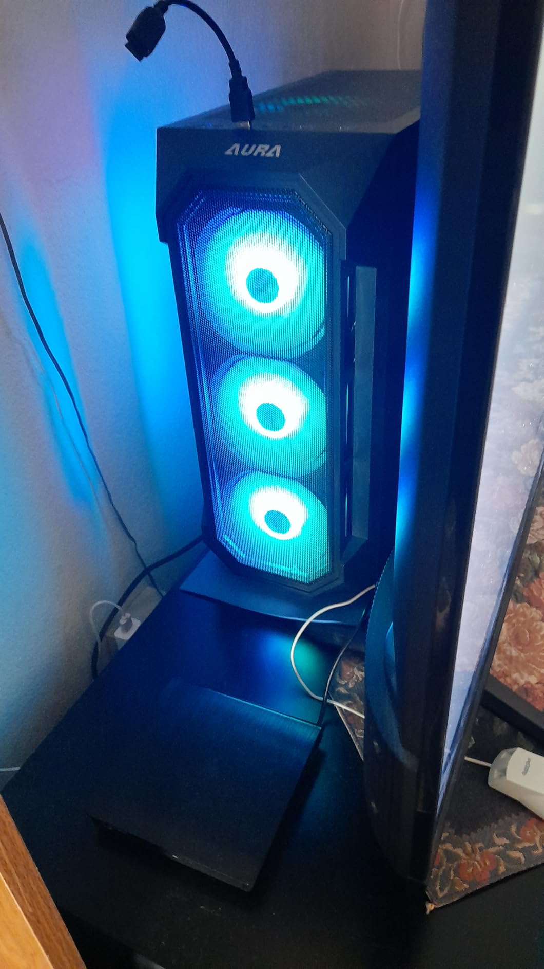 GAMDIAS White ATX Mid Tower Gaming Computer PC Case w/Tempered Glass, Built-in 4X 120mm ARGB Fans, Support Up to 6X 120mm Fans, 360mm AIO/Radiator, 340mm GPU/VGA, 160mm CPU Air Cooler customer photo 1