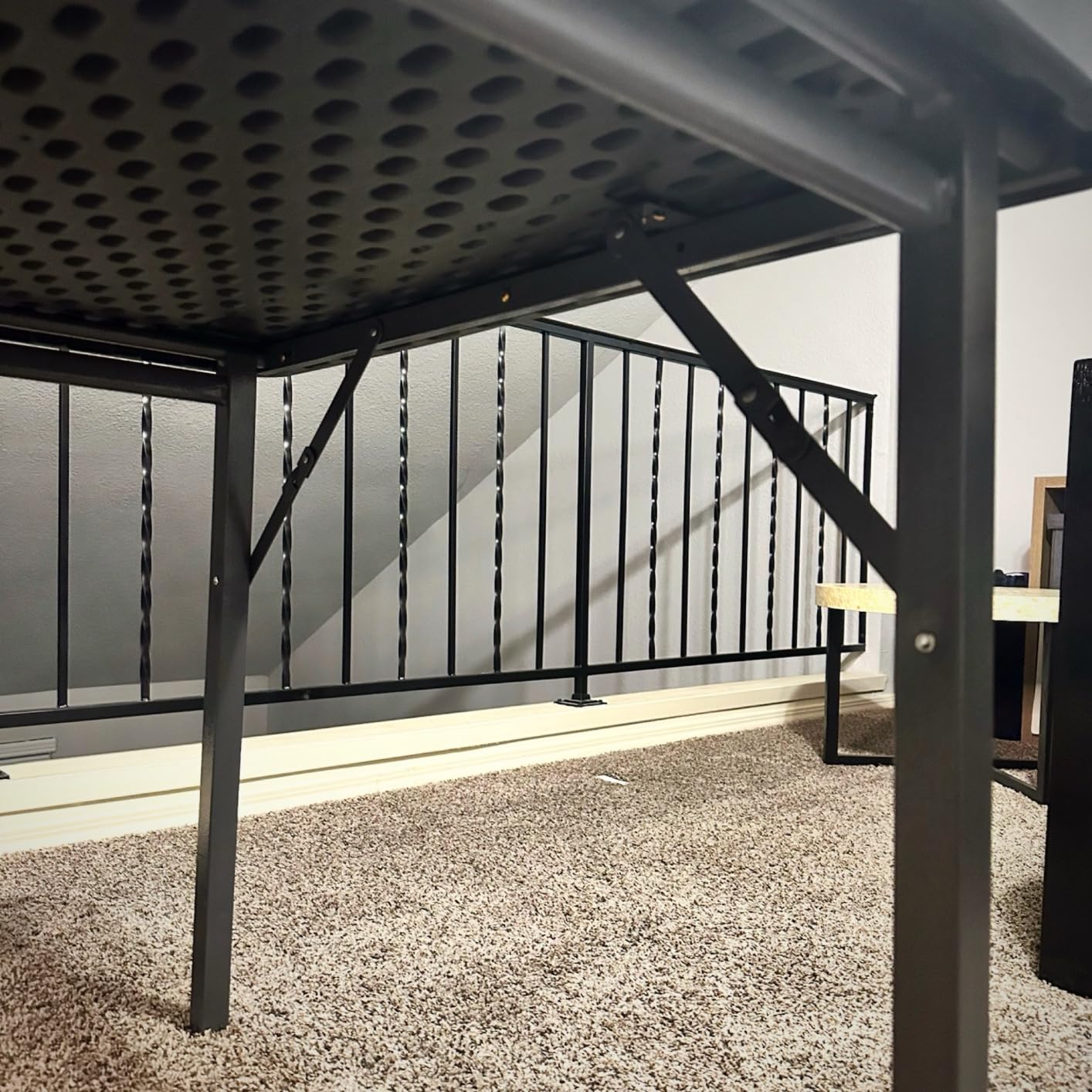 Queensell Folding Game Table with Double Sided Mat for Mahjong, Domino, Poker, Puzzle, Card - 35 x 35 Inches customer photo 1