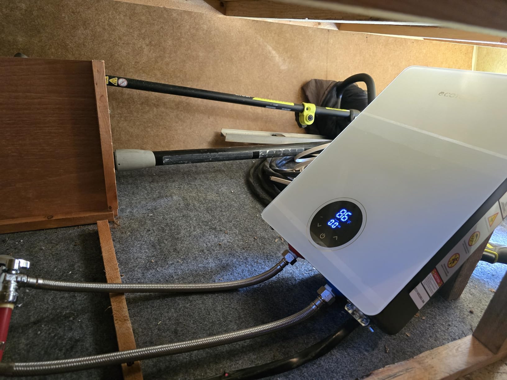 Tankless Water Heater, ECOTOUCH 27kW 240V Water Heater Electric Hot Water Heaters, Instant Hot Water with Self-Modulating, Up to 6.5GPM for 2-4 Point of Use customer photo 2