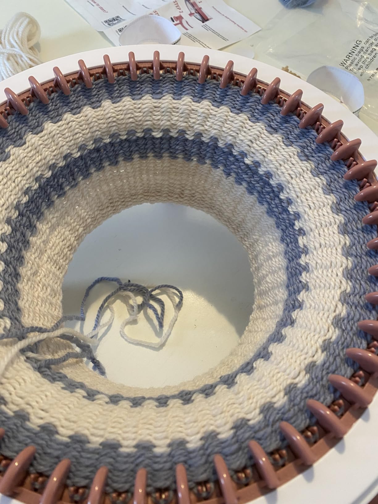 SENTRO Knitting Machine 48 Needles, Smart Crochet Machine with Row Counter, Circular Knitting Loom Machine for Adults and Beginners customer photo 1