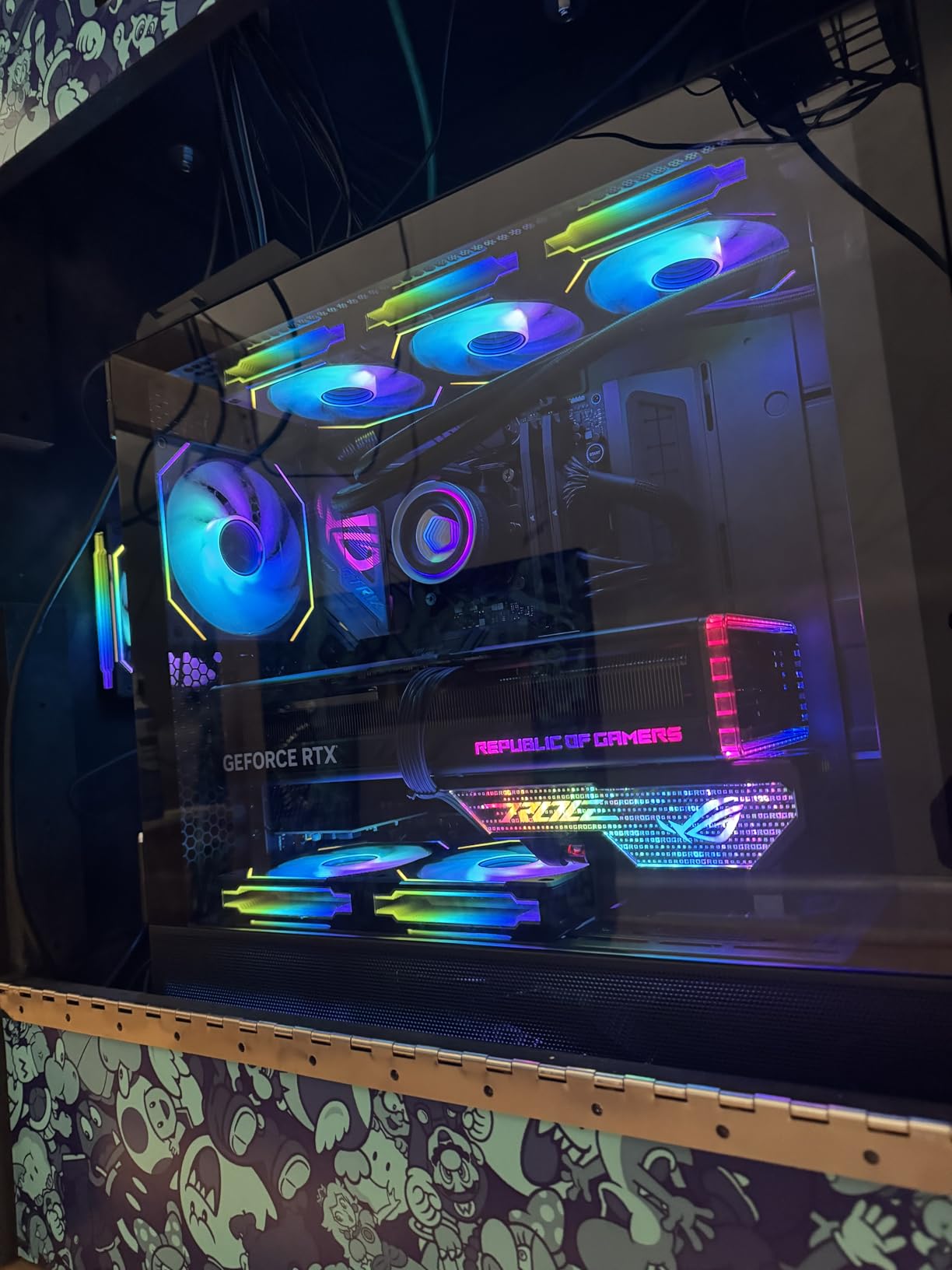 ID-COOLING FX360 INF 360mm Liquid CPU Cooler, AIO Cooler with ARGB Infinity Mirror Effect, 3x120mm Daisy-Chained Fans Low-Noise Operating 27.2dB(A) Max., Intel LGA1851/1700/1200/115X & AMD AM5/AM4 customer photo 2