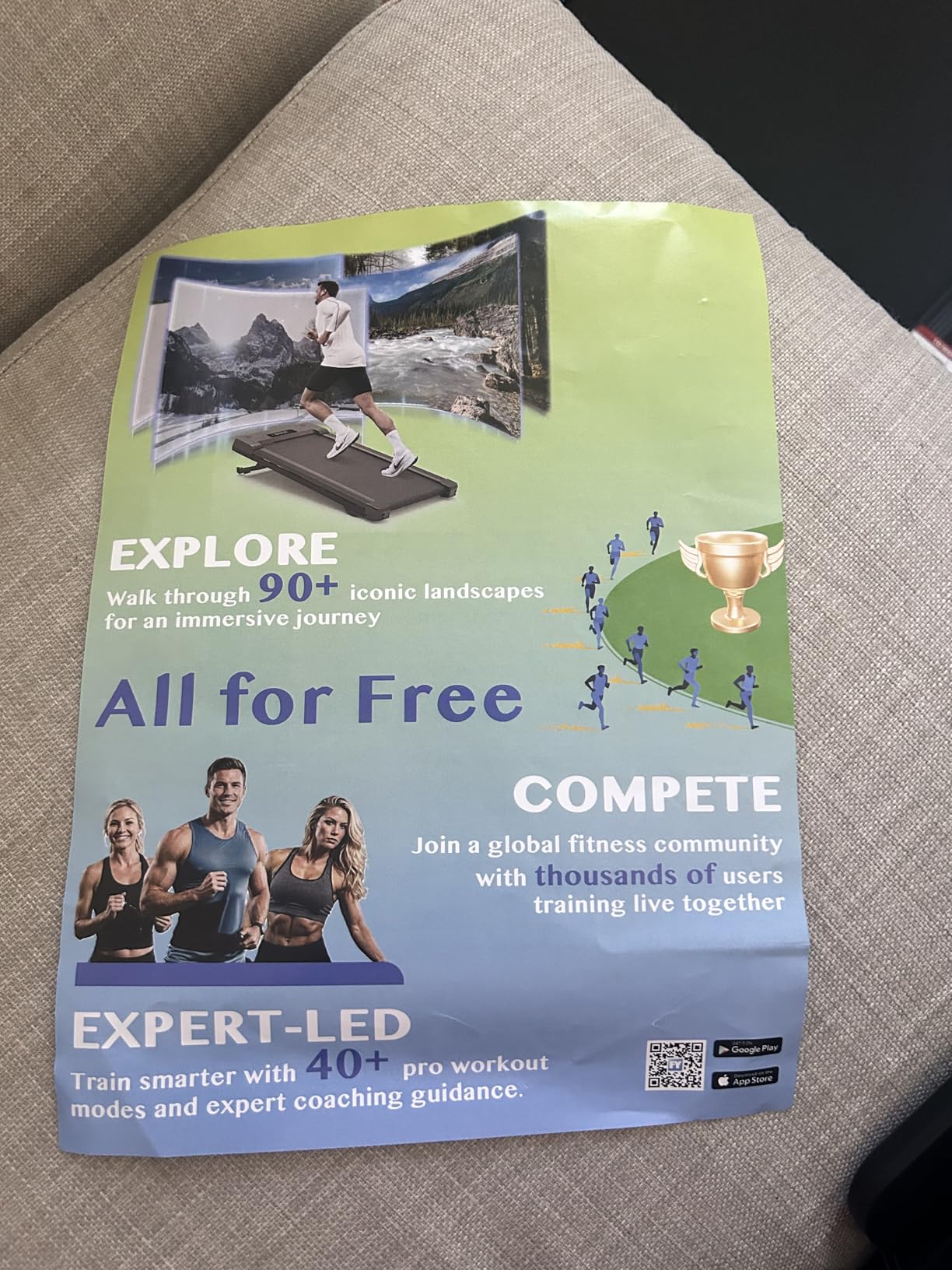 Walking Pad Treadmill with 12% 9-Level Auto Incline, 450 lbs Capacity Bluetooth Speaker Under Desk Treadmills for Home Hiking customer photo 1