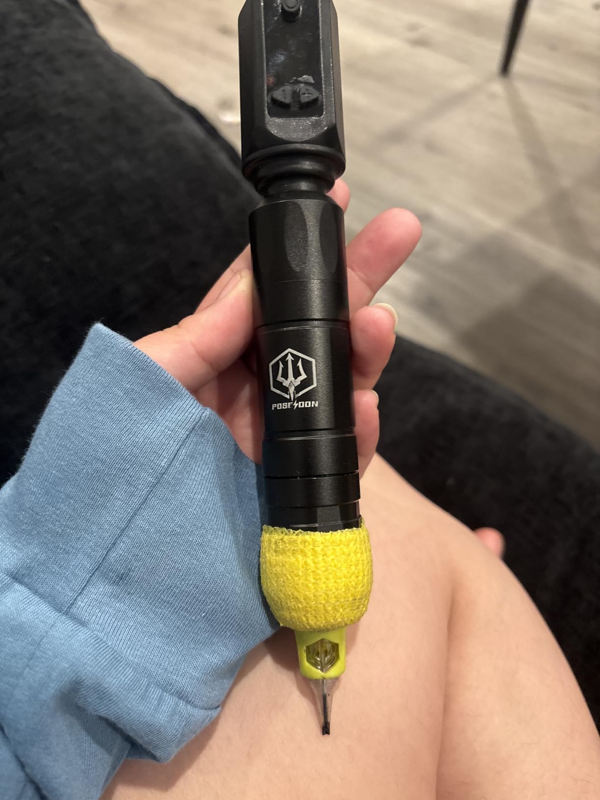 POSEIDON Tattoo Gun Kit - Wireless Tattoo Pen Kit Tattoo Kit with 2Pcs Tattoo Battery and 20 Pcs Tattoo Cartridge Needles, Complete Tattoo Machine kit Tattoo Supplies for Beginners customer photo 1