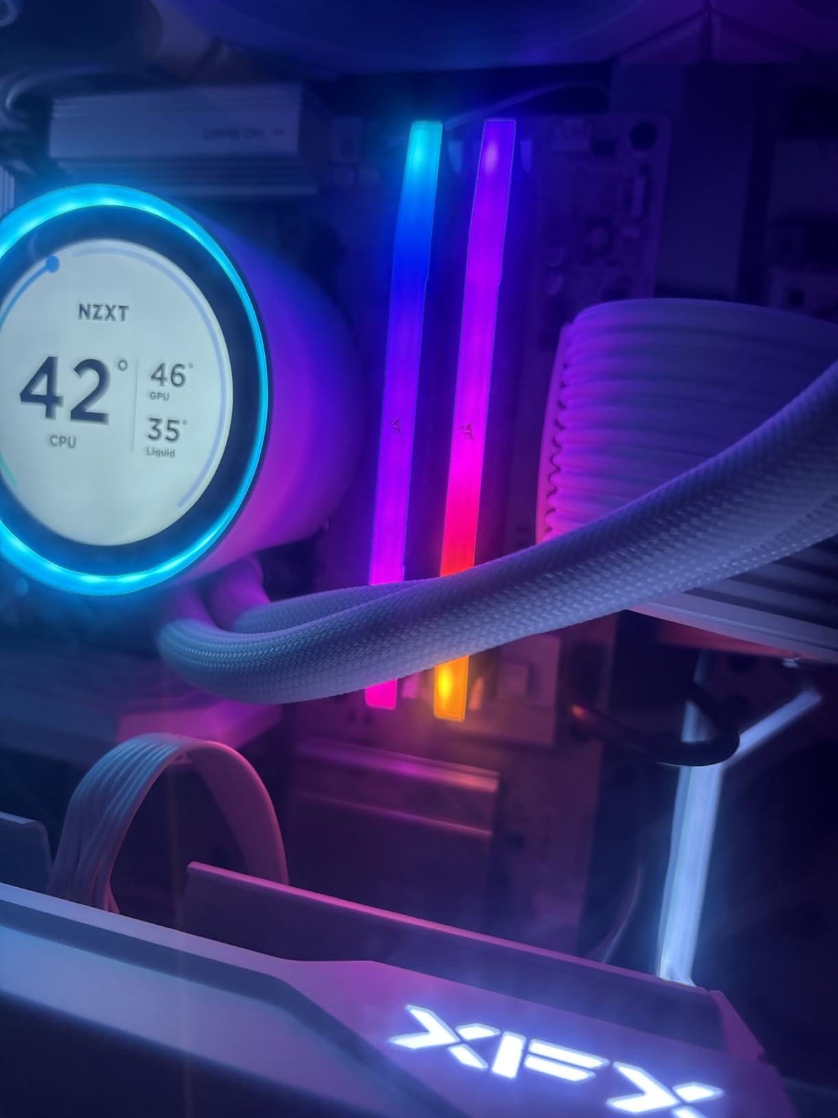 CORSAIR Vengeance RGB DDR5 RAM 16GB (2x8GB) 5200MHz CL40 Intel XMP iCUE Compatible Computer Memory - Black customer photo 1