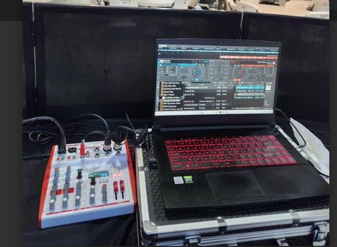 MW-6 White 6 Channel Professional DJ Audio Mixer, Portable Controller Mixer with DSP 99 Preset Effects for Live Streaming, Podcasting, Family Party, Music Recording customer photo 1