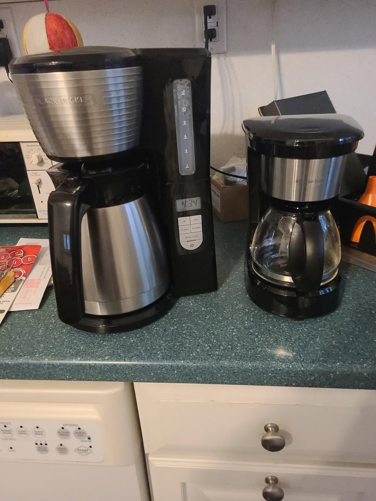 Amazon Basics 5 Cup Drip Coffee Maker with Glass Coffee Pot (0.8 Qt), Auto Shut-off, Auto Pause, Removable Filter Basket, Matte Black customer photo 1