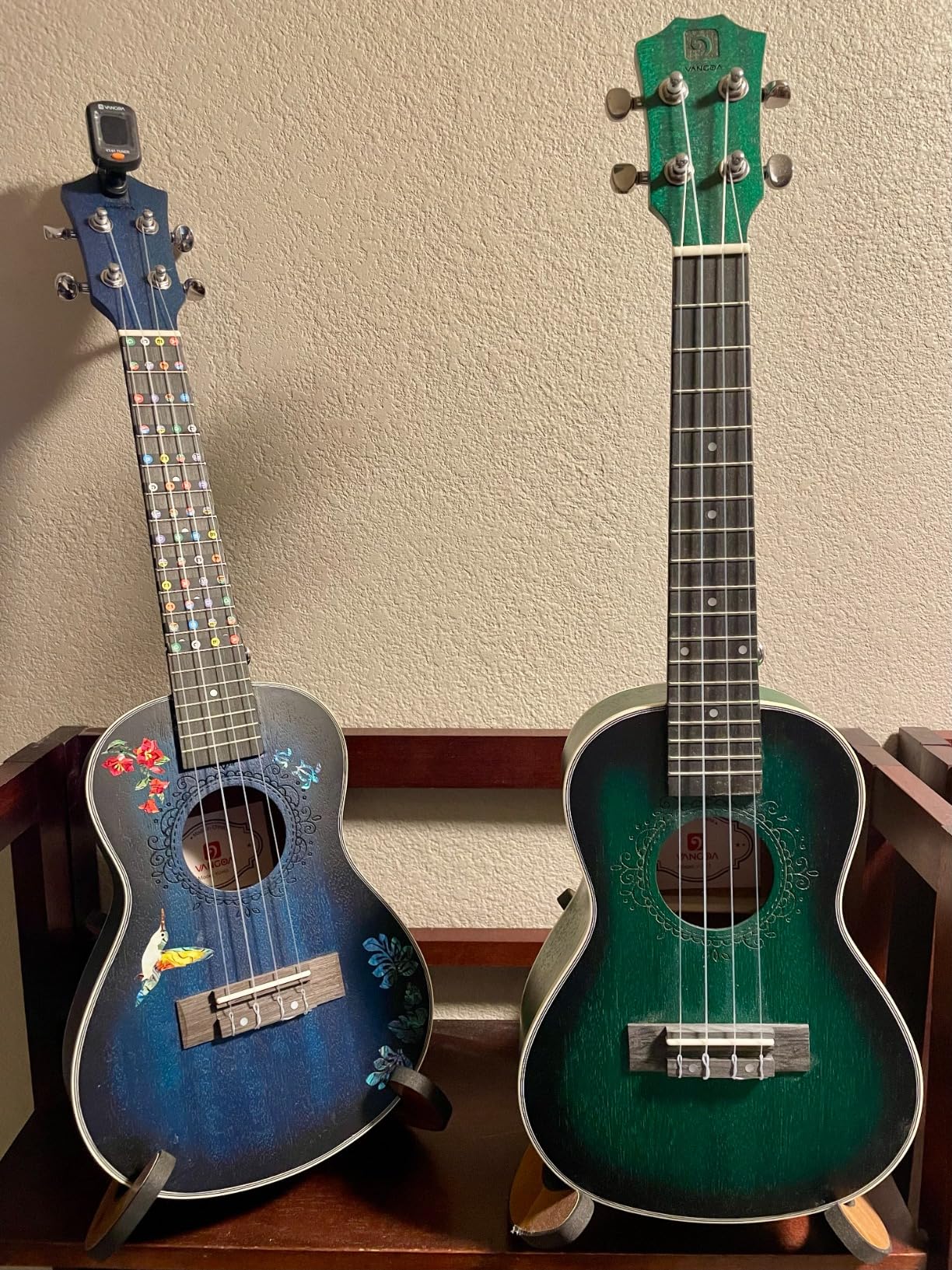 Vangoa Ukelele 26 Adult Beginner Tenor Ukulele Mahogany Bundle Professional Wooden Hawaiian Starter Uke Kit, Green customer photo 2