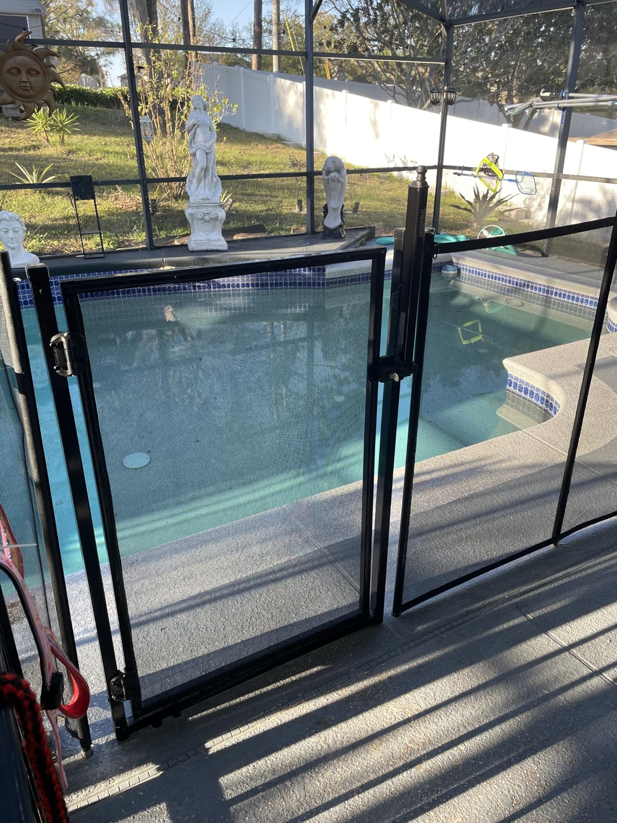 All Safe Pool Fence Door Gate Kit - 4-Foot Black Self-Closing Pool Gate for Decks, Lockable & Easy DIY Installation customer photo 2