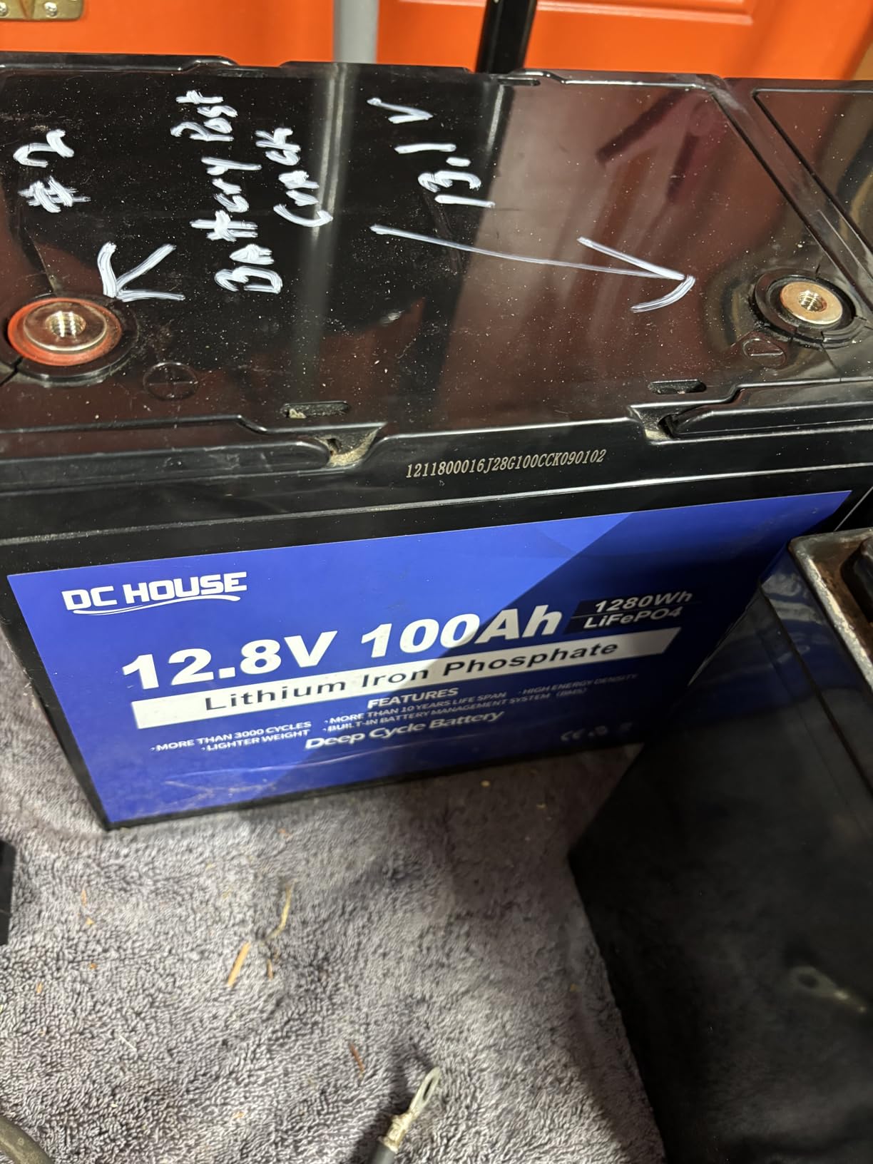 DC HOUSE 12V 100Ah LiFePO4 Trolling Motor Lithium Battery, Group 24, Bluetooth & Low Temp Cut-Off, Up to 15000 Cycles, 100A BMS, Perfect for Trolling Motors, Marine, Boat, Solar customer photo 1