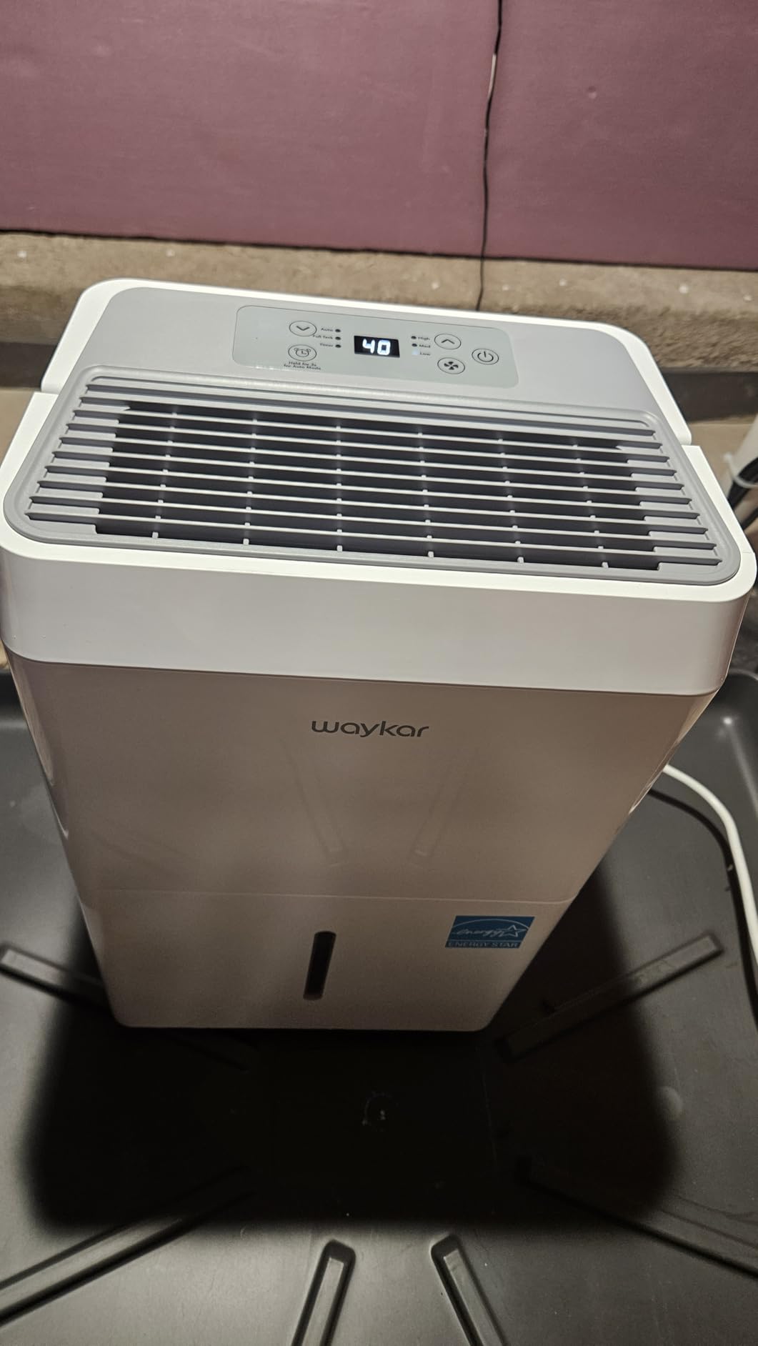 Waykar 6000 Sq.Ft Energy Star Dehumidifier for Basement & Home, 120 Pint/Day with Drain Hose & Tank, Ultra Quiet (40 dB), Smart Auto Comfort Mode customer photo 1