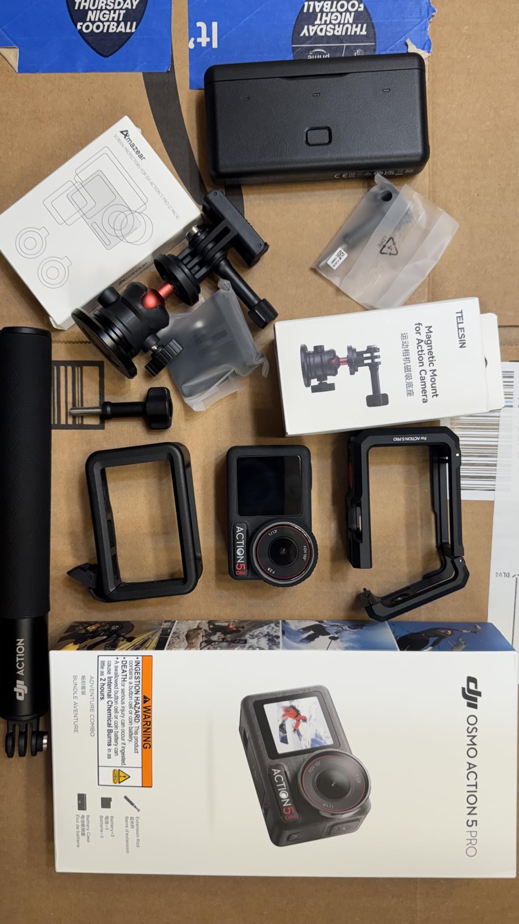 DJI Osmo Action 5 Pro Adventure Combo, 4K with 1/1.3