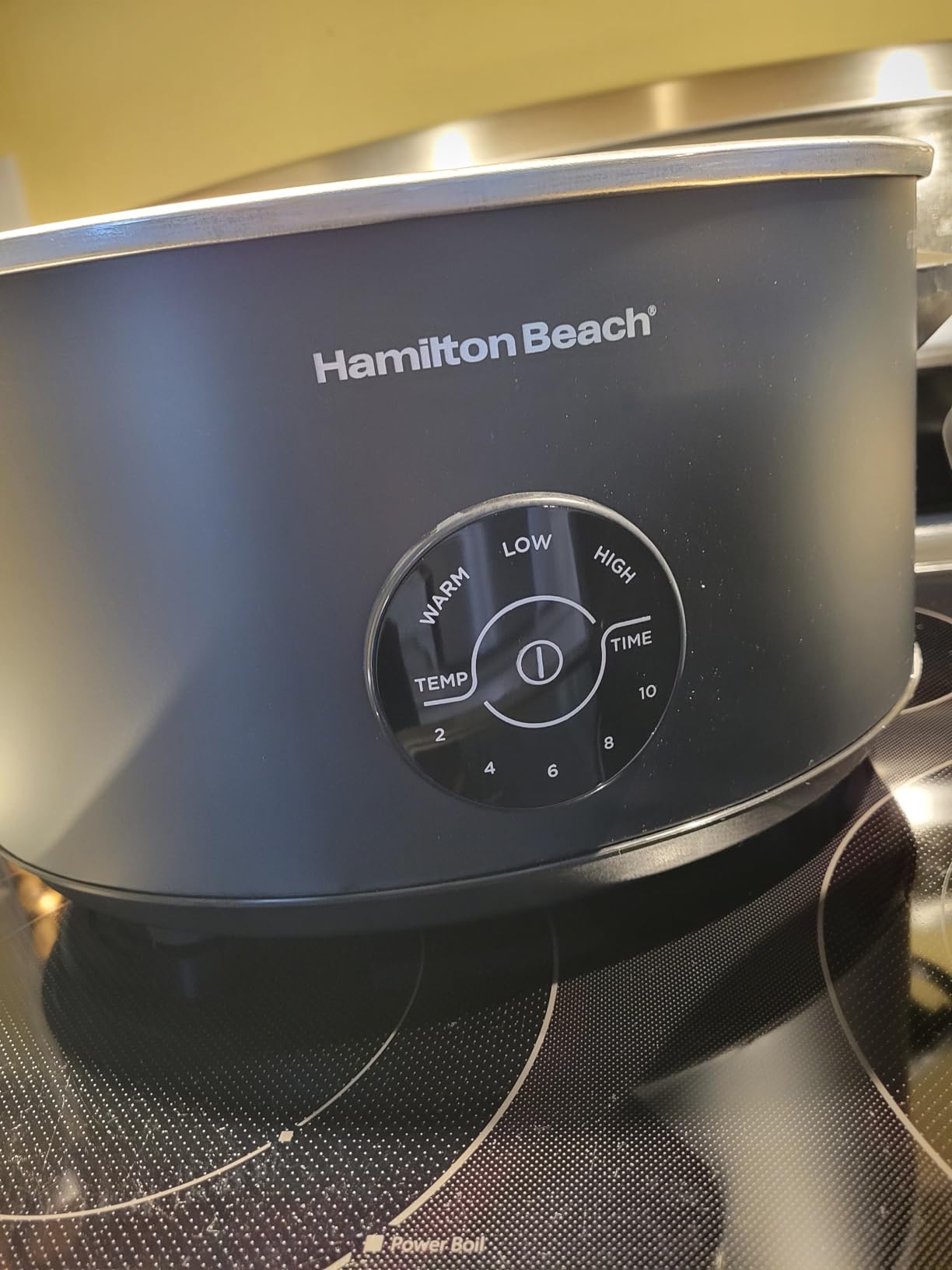 Hamilton Beach 6 Quart Set & Forget Programmable Slow Cooker with Defrost Function, Flexible Programming, Adjustable Countdown Timer, Large Dishwasher Safe Stoneware Crock and Glass Lid, Black (33765) customer photo 1