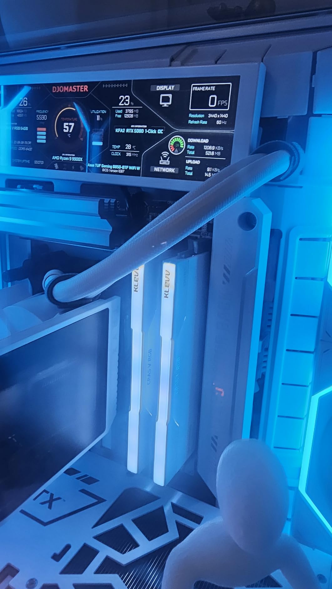 KLEVV CRAS V RGB DDR5 48GB (2x24GB) 6400MHz CL32 SK Hynix A-Die 1.35V Gaming Desktop Ram Memory XMP 3.0 / AMD Expo Ready - Black customer photo 2