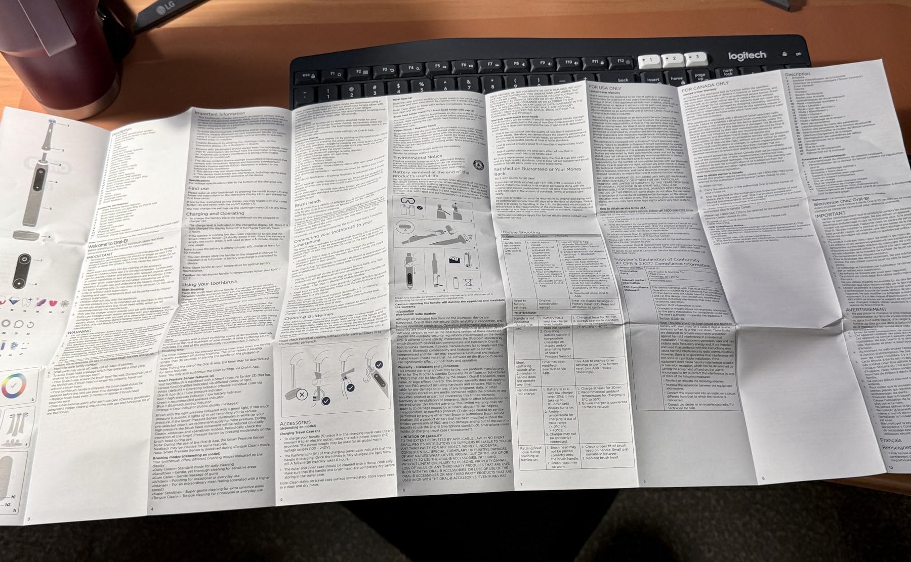 Oral-B iO Deep Clean + Protect Rechargeable Electric Toothbrush, Black, iO Series 7, 2 Replacement Brush Heads, Charging Travel Case customer photo 2