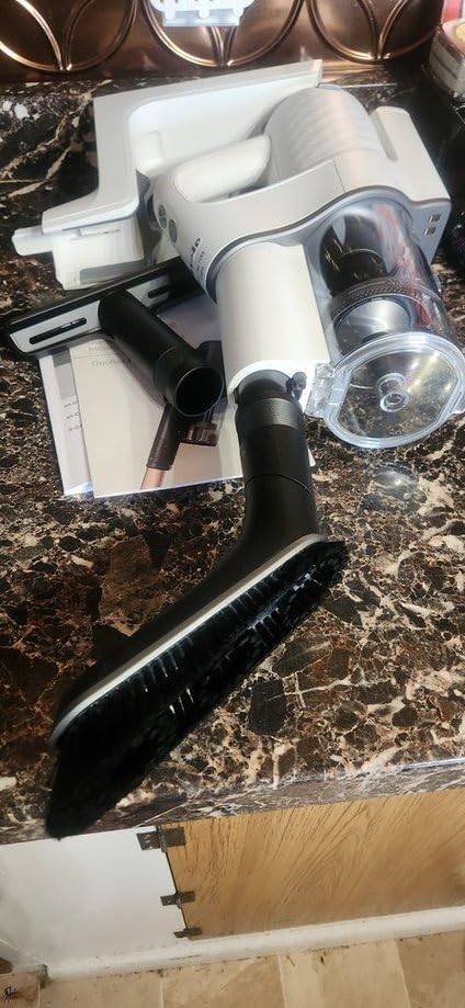 Miele Duoflex Extra Cordless Bagless Stick Vacuum with 2 Attachable Brushes, Brilliant White/Space Grey customer photo 2