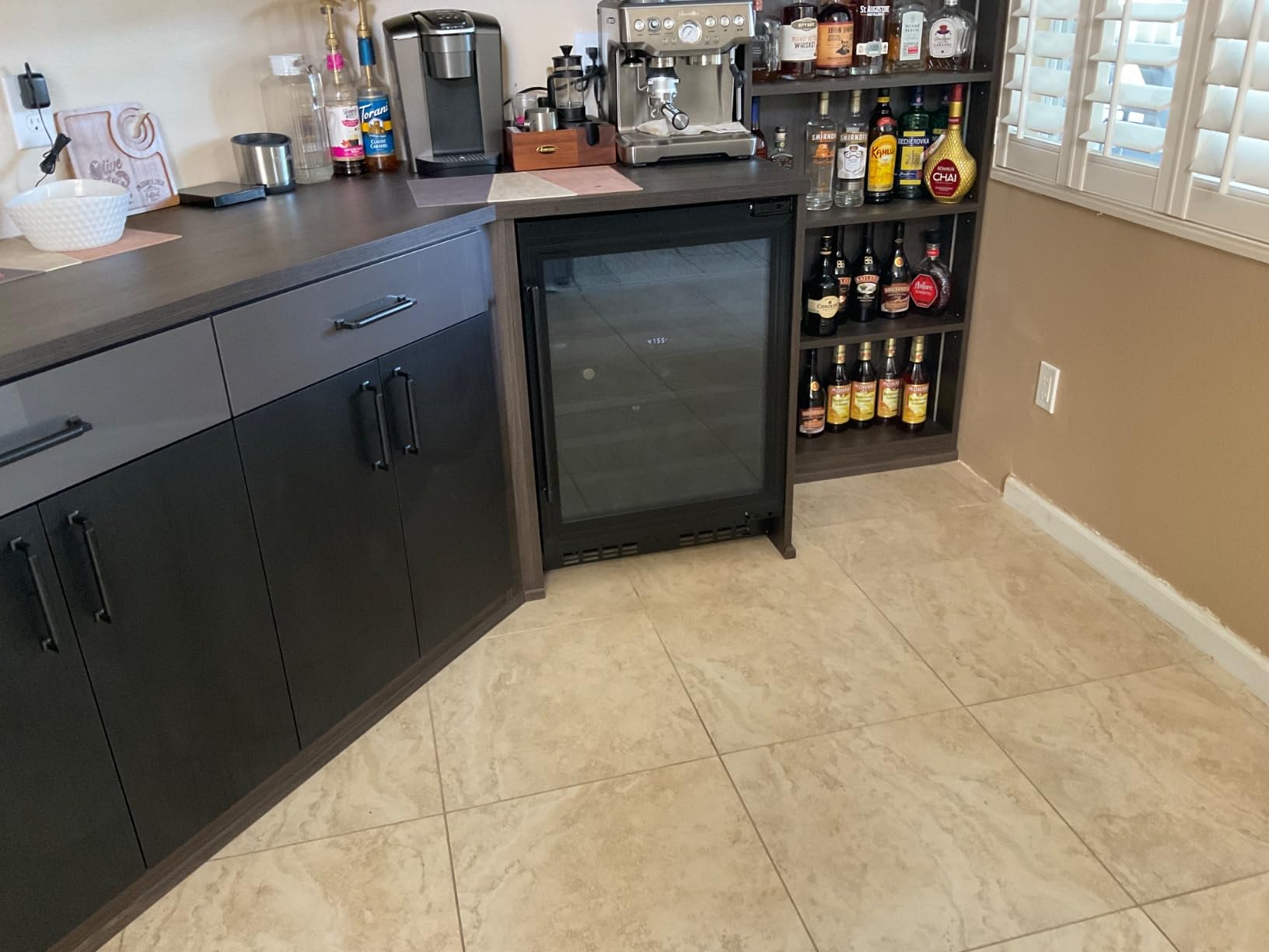 KoolMore Reserve 24 in. Under-Counter Panel Ready Dual Zone Built-in Wine Cooler with Black Shelves and 45 Bottle Capacity in Black (KM-CW46DZ-BPR) customer photo 1