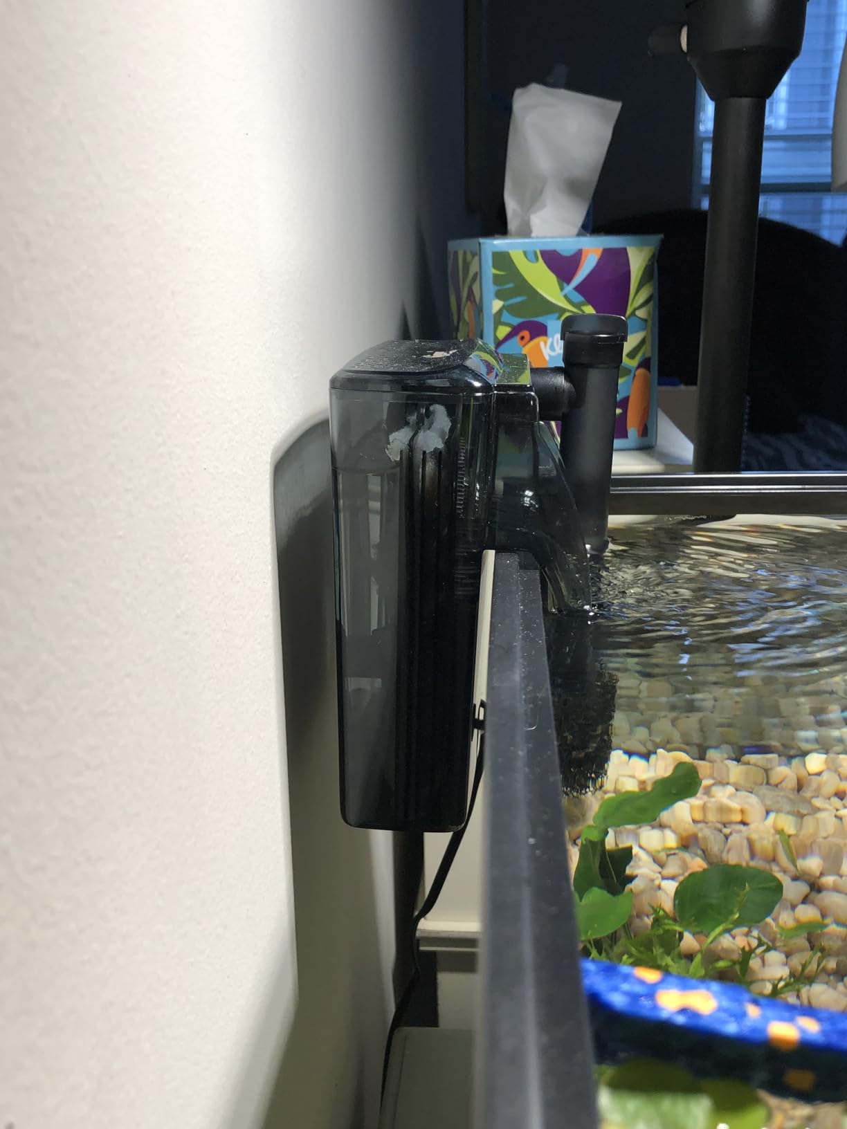 hygger Aquarium HOB Filter 210 GPH for 15-40 Gallon Fish Tank Power Filter with Adjustable Water Flow Extendable Intake Tube External Hang-On Back Filter customer photo 2