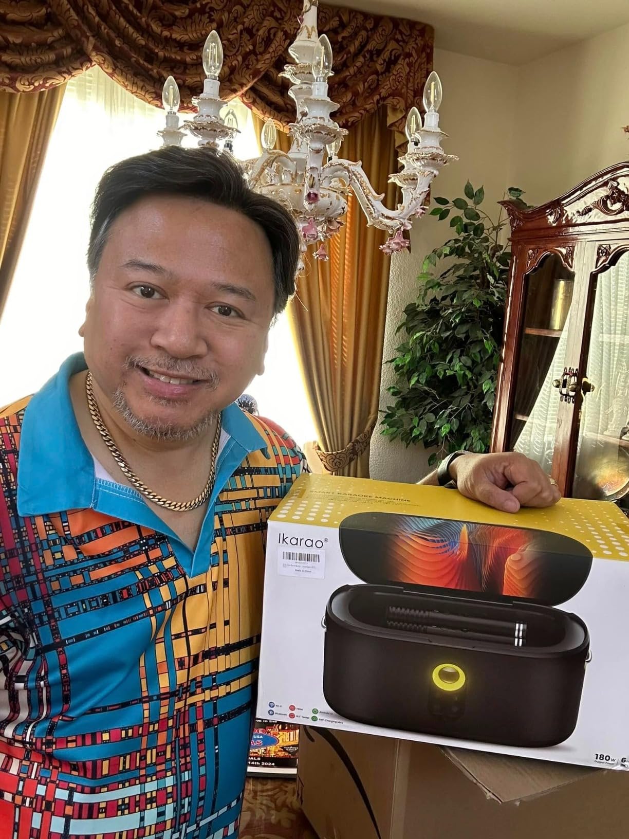 Ikarao Karaoke Machine for Adults, with Lyrics Display, 10.1