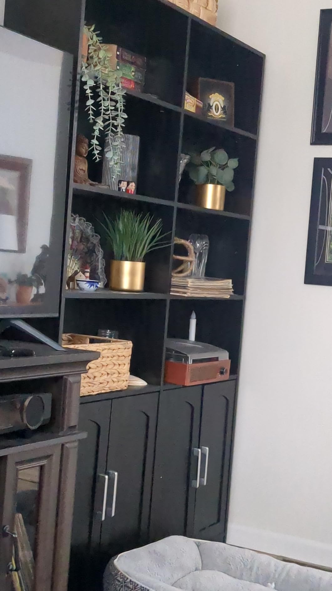 FACBOTALL Bookshelf and Bookcase with Doors, 6 Tier Double Wide Large Bookshelves, Open Display Shelves, 73'' Tall Bookshelf with Storage Cabinets for Home Office, Living Room, Library, White customer photo 1