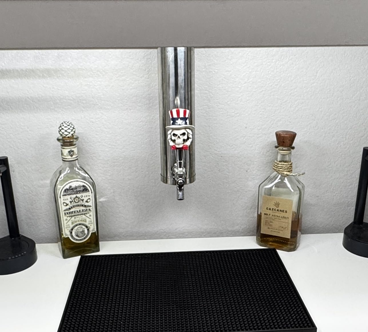 MRbrew Kegerator Tower Beer Tap Tower Dispenser 3 Faucet Beer Tower Draft Beer Dispenser Stainless Steel Keg Tap Tower 3'' Keg Tower Pre-assembled Line Beer Faucet Dispenser Kit For Home, Bar,Party customer photo 2