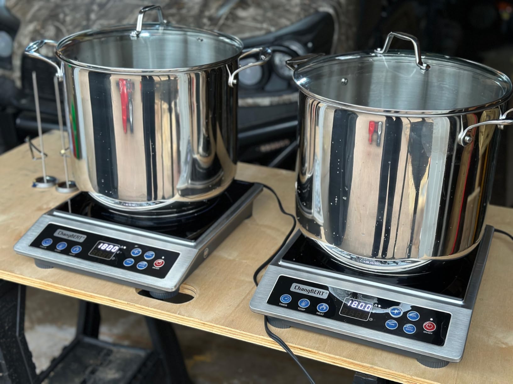 ChangBERT Portable Induction Cooktop Enhanced Version, One-Click Max Power 1800W Large Heating Coil Burner, Precise Temperature Control, NSF Certified Commercial Grade Low Noise Hot Plate customer photo 1